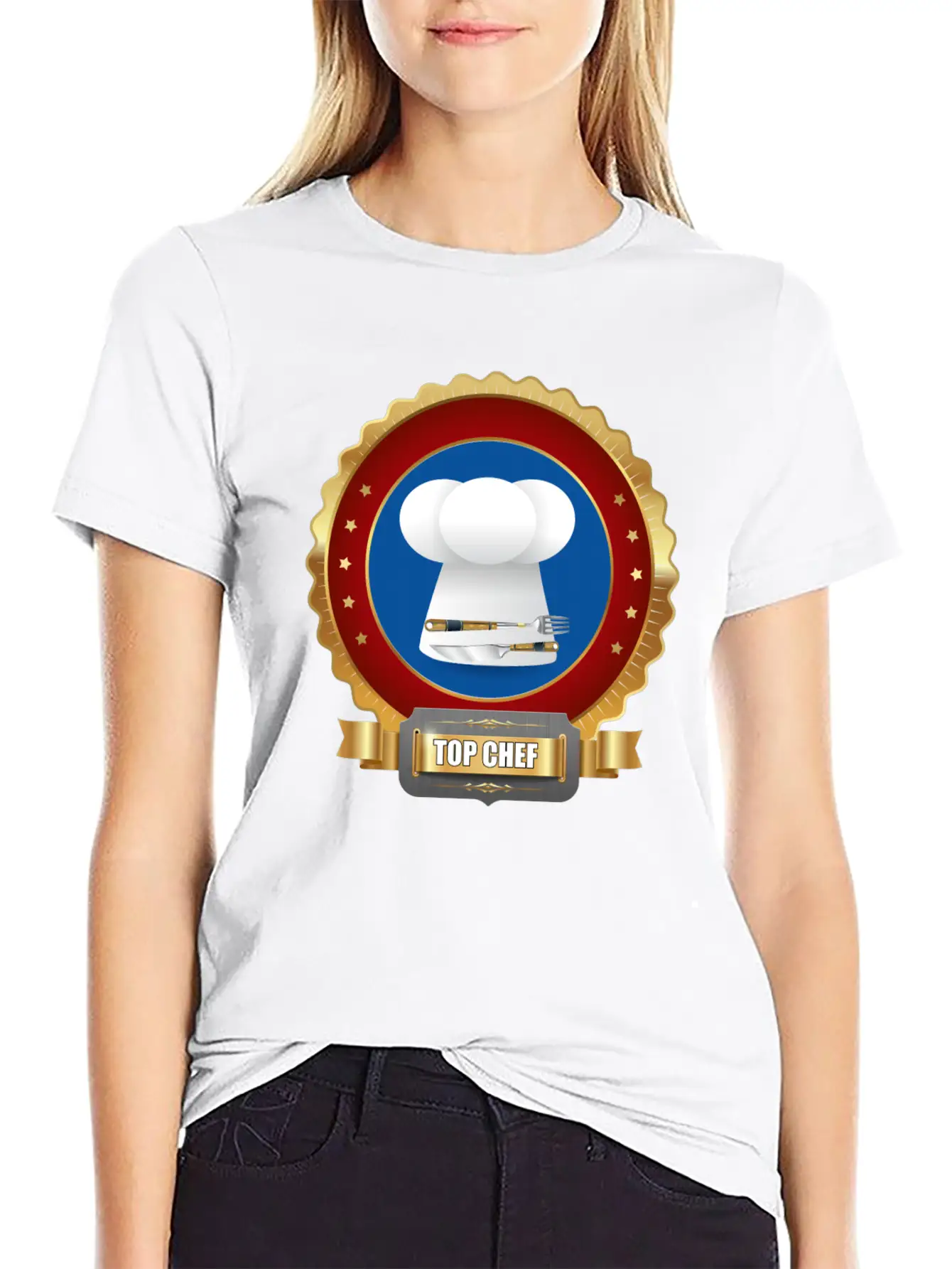 Top Chef Award For Cooking Casual Graphic T-Shirt – Simple And Comfortable Daily Wear