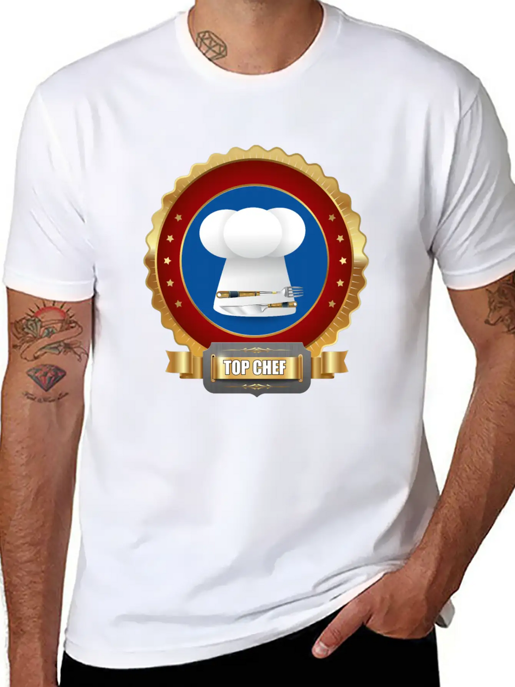Top Chef Award For Cooking Casual Graphic T-Shirt – Simple And Comfortable Daily Wear