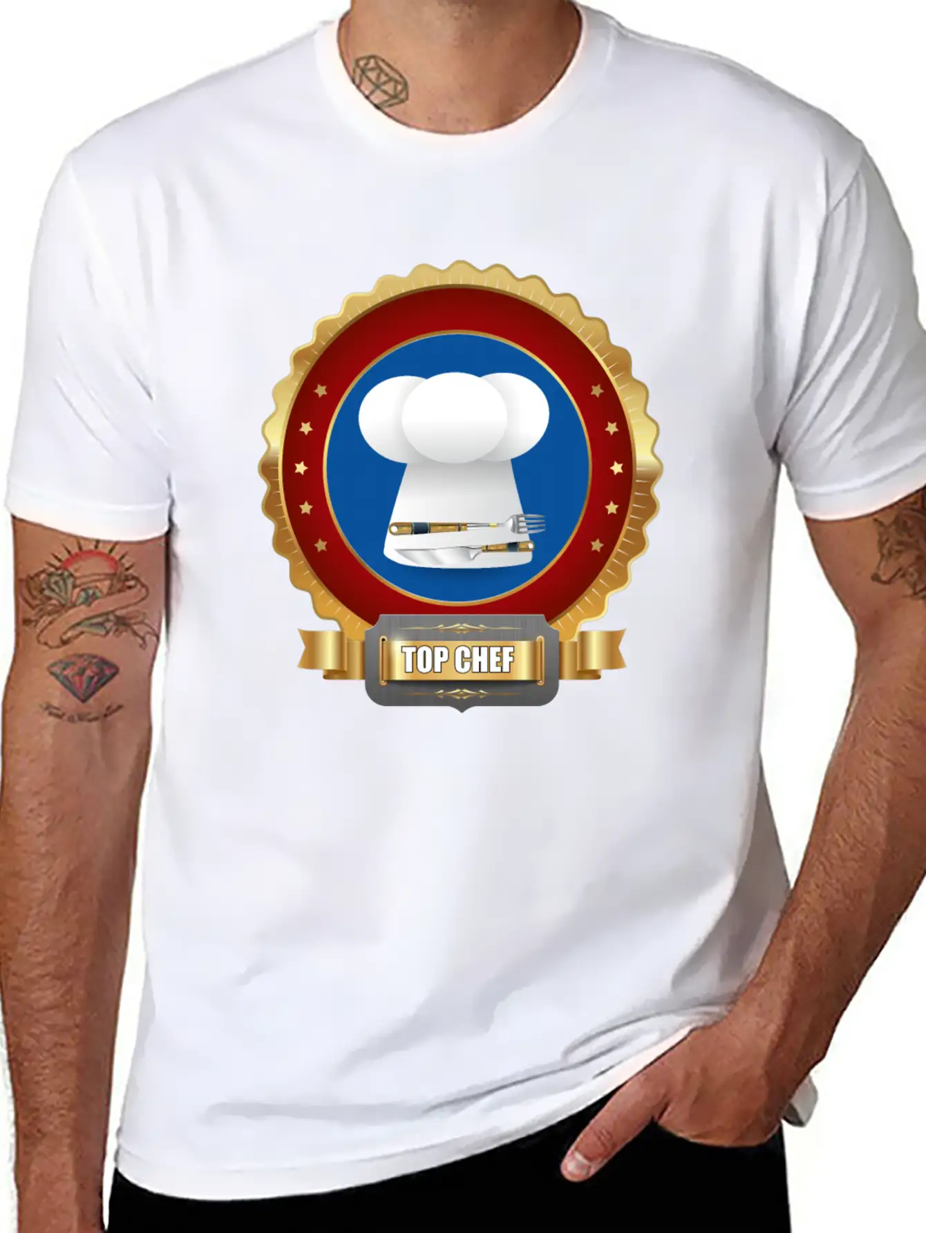 Top Chef Award For Cooking Casual Graphic T-Shirt – Simple And Comfortable Daily Wear