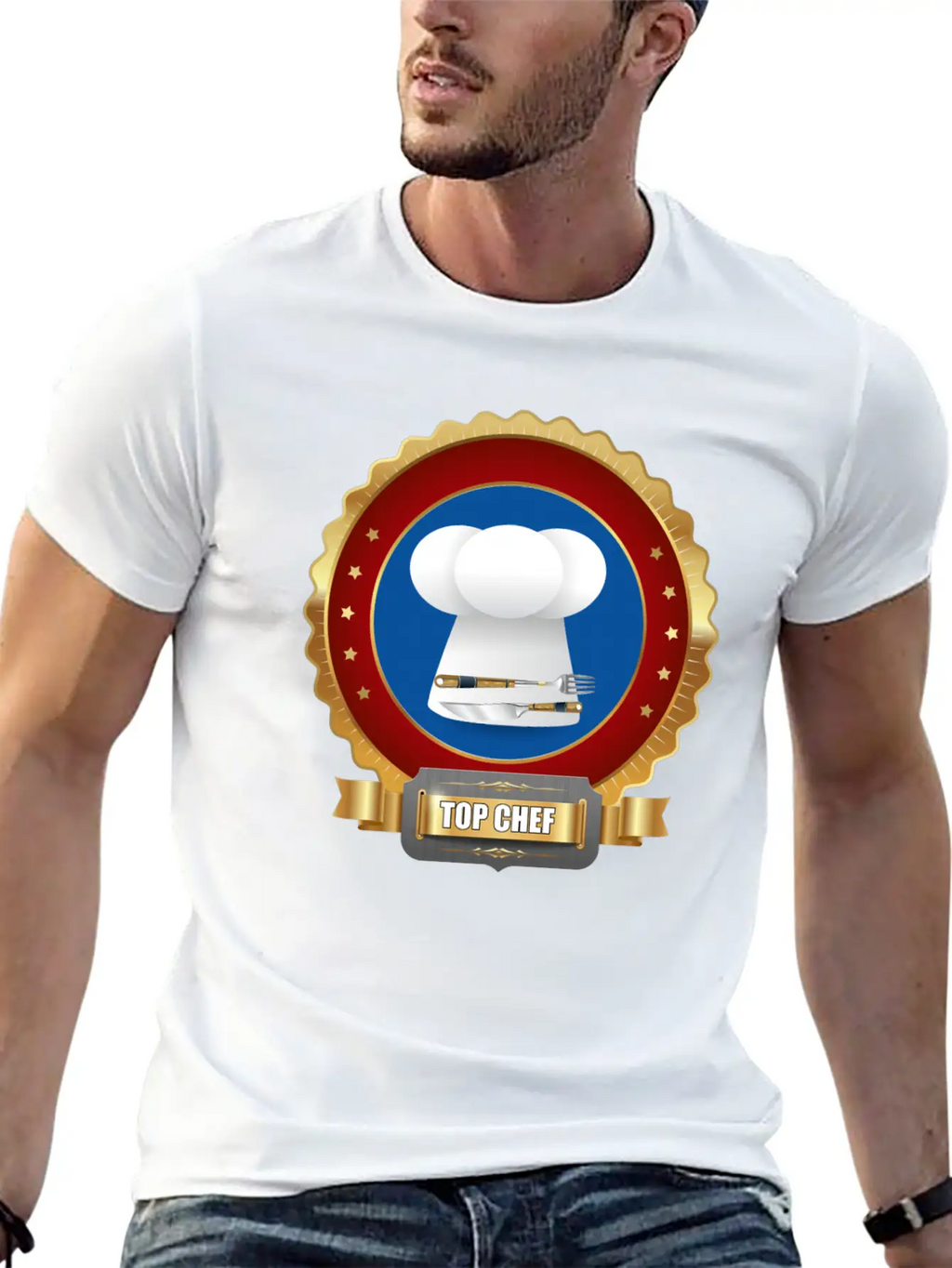 Top Chef Award For Cooking Casual Graphic T-Shirt – Simple And Comfortable Daily Wear