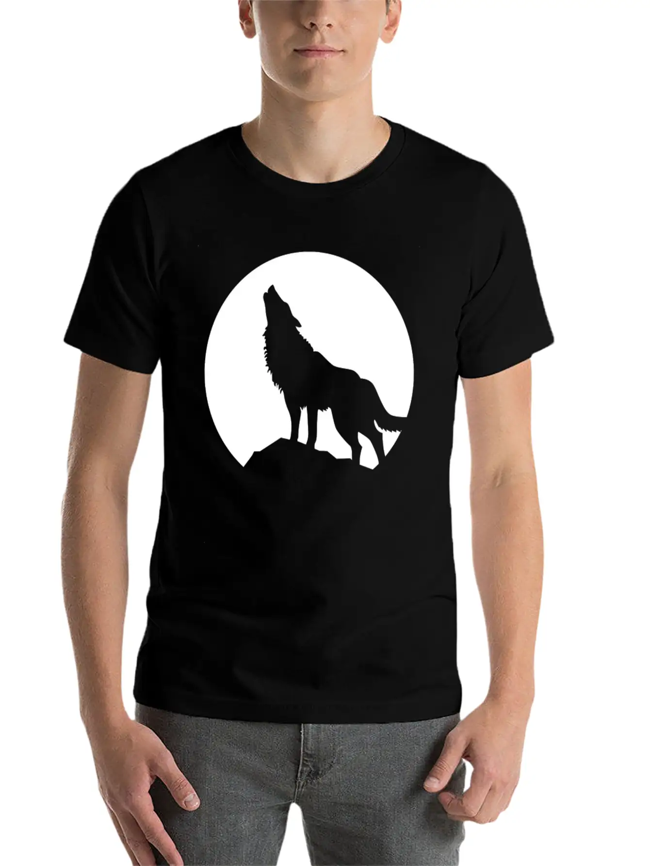 Top Seller Howling Wolf A 168 Unisex Casual T-Shirt – Clean Design For Daily Comfort