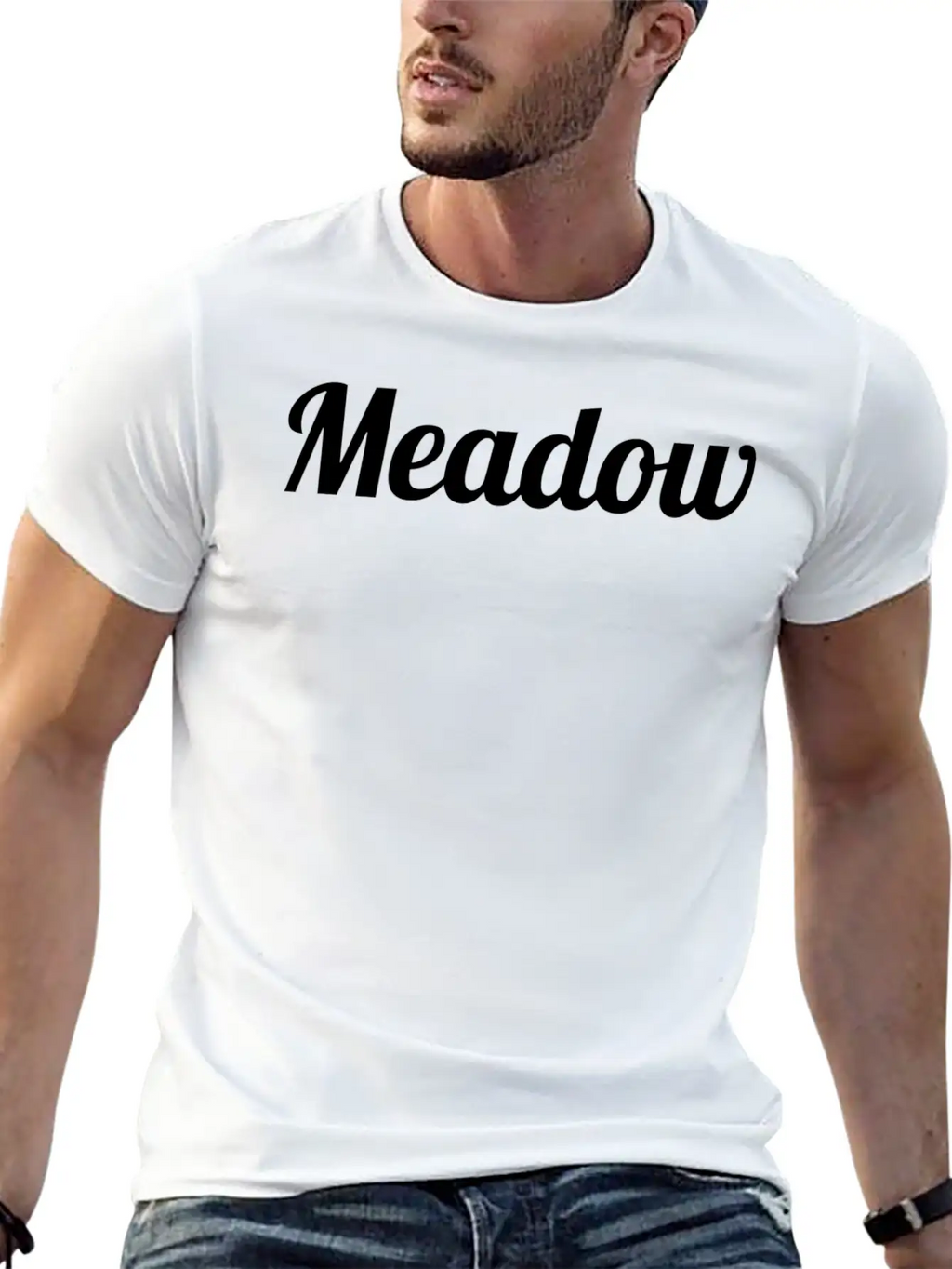 Top That Says The Word Meadow Cute Adults Kids Gra Breathable Soft Cotton T-Shirt – Timeless Casual Look