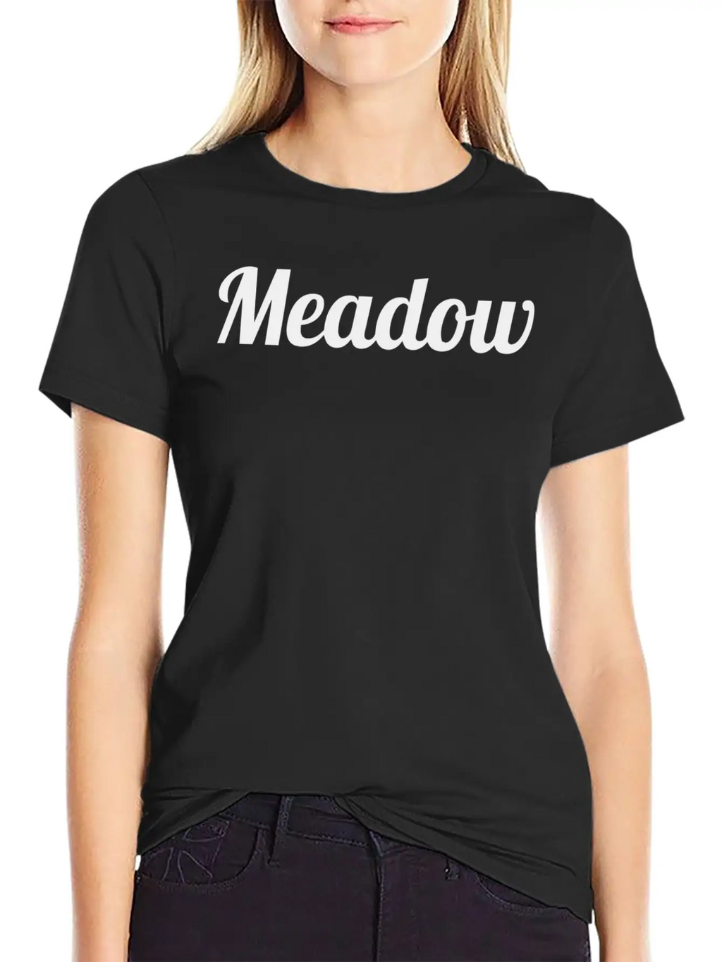 Top That Says The Word Meadow Cute Adults Kids Gra Breathable Soft Cotton T-Shirt – Timeless Casual Look