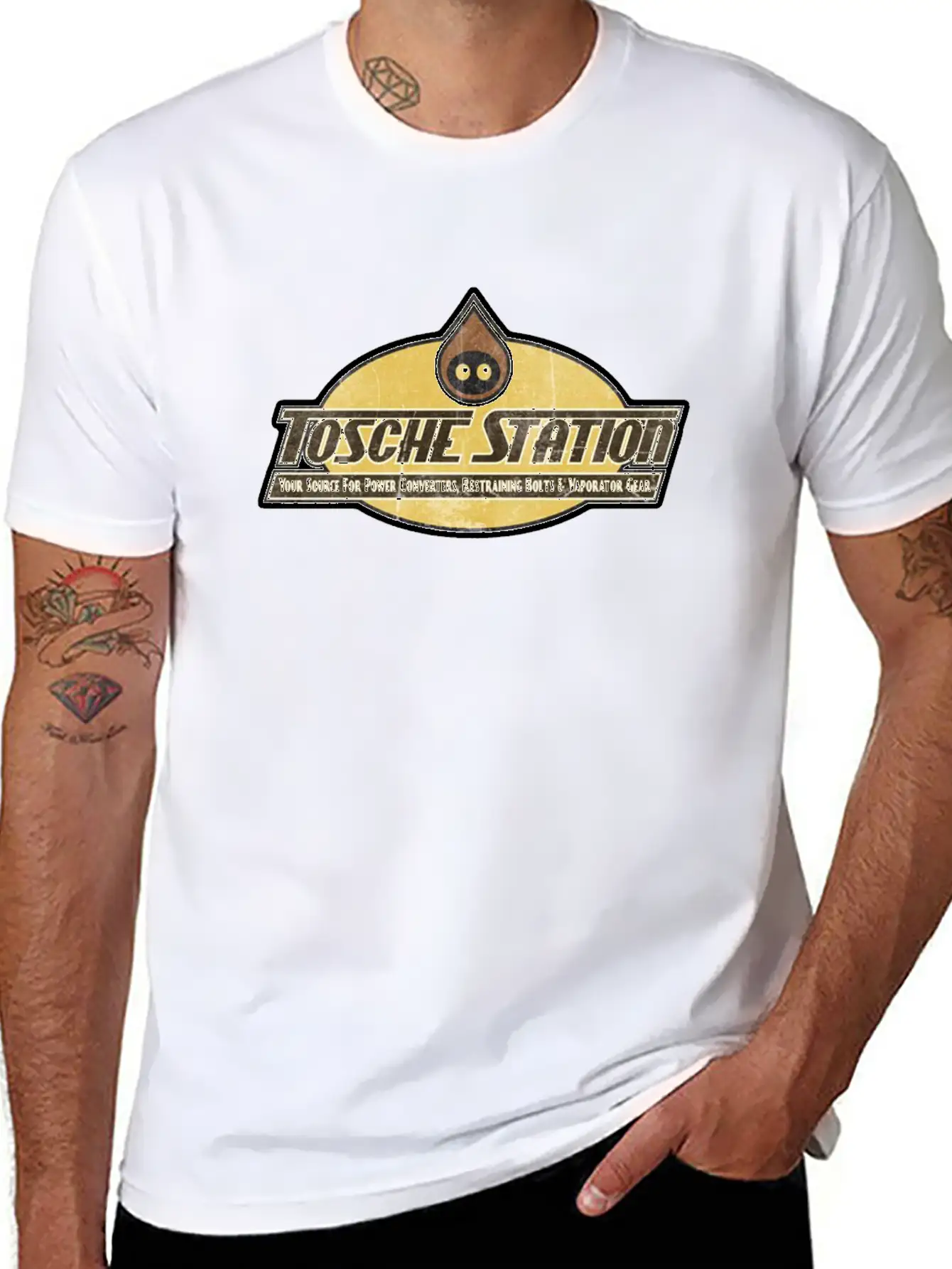 Tosche Station Merch Unisex Short Sleeve Soft Cotton T-Shirt – Casual Everyday Wear