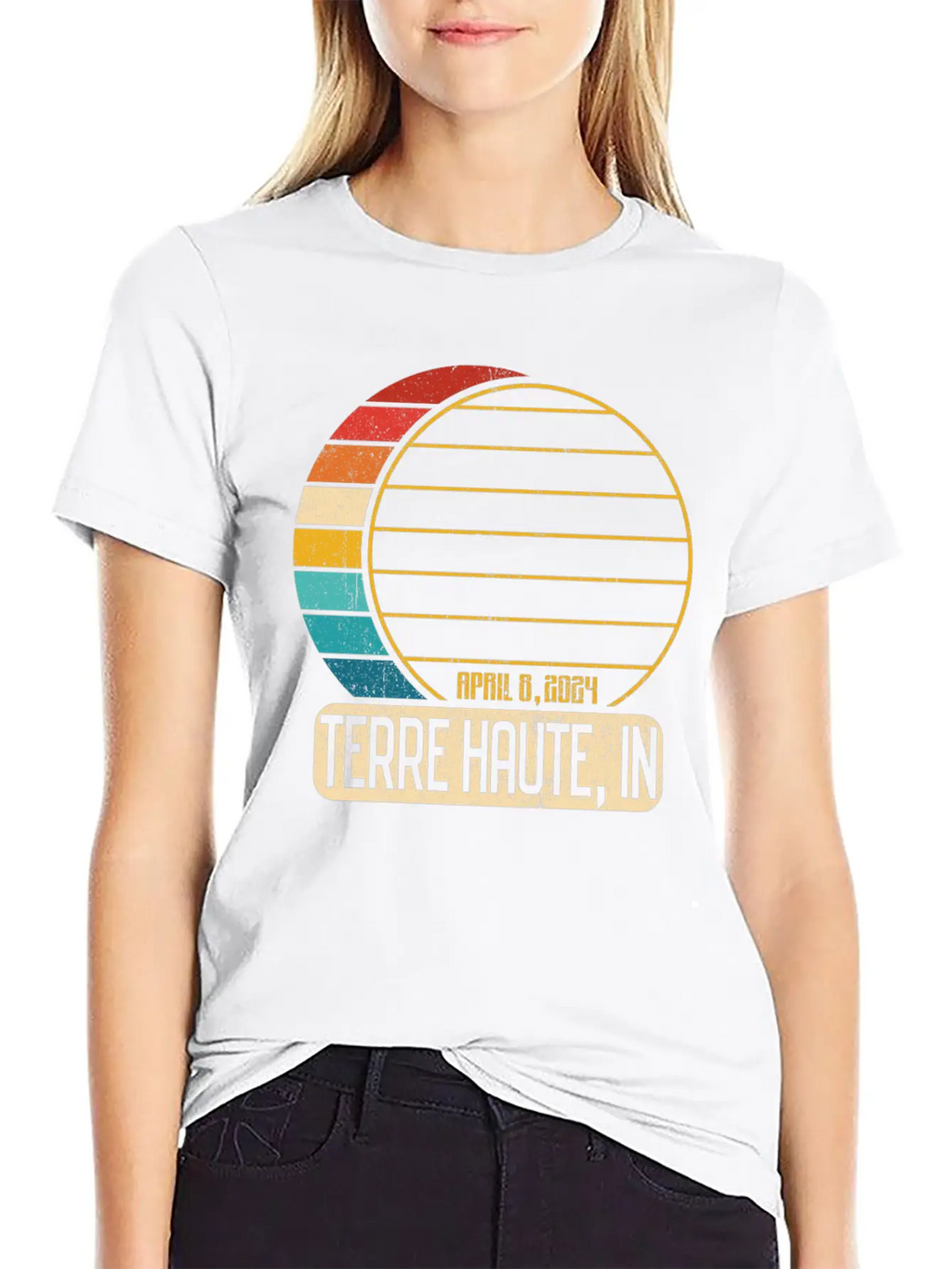 Total Solar Eclipse Indiana Terre Haute 4 28 2024T Unisex Casual T-Shirt – Clean Design For Daily Comfort