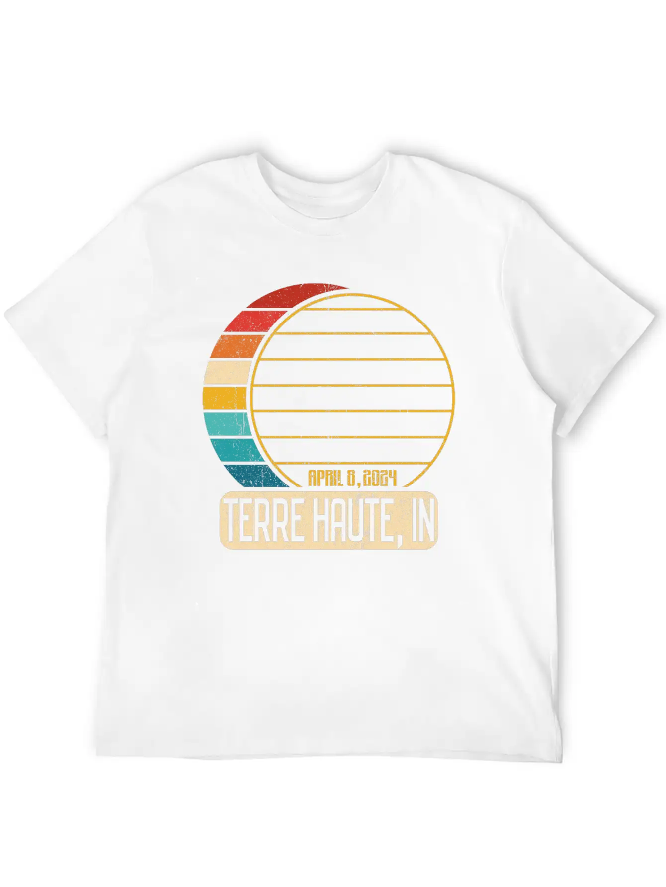 Total Solar Eclipse Indiana Terre Haute 4 28 2024T Unisex Casual T-Shirt – Clean Design For Daily Comfort
