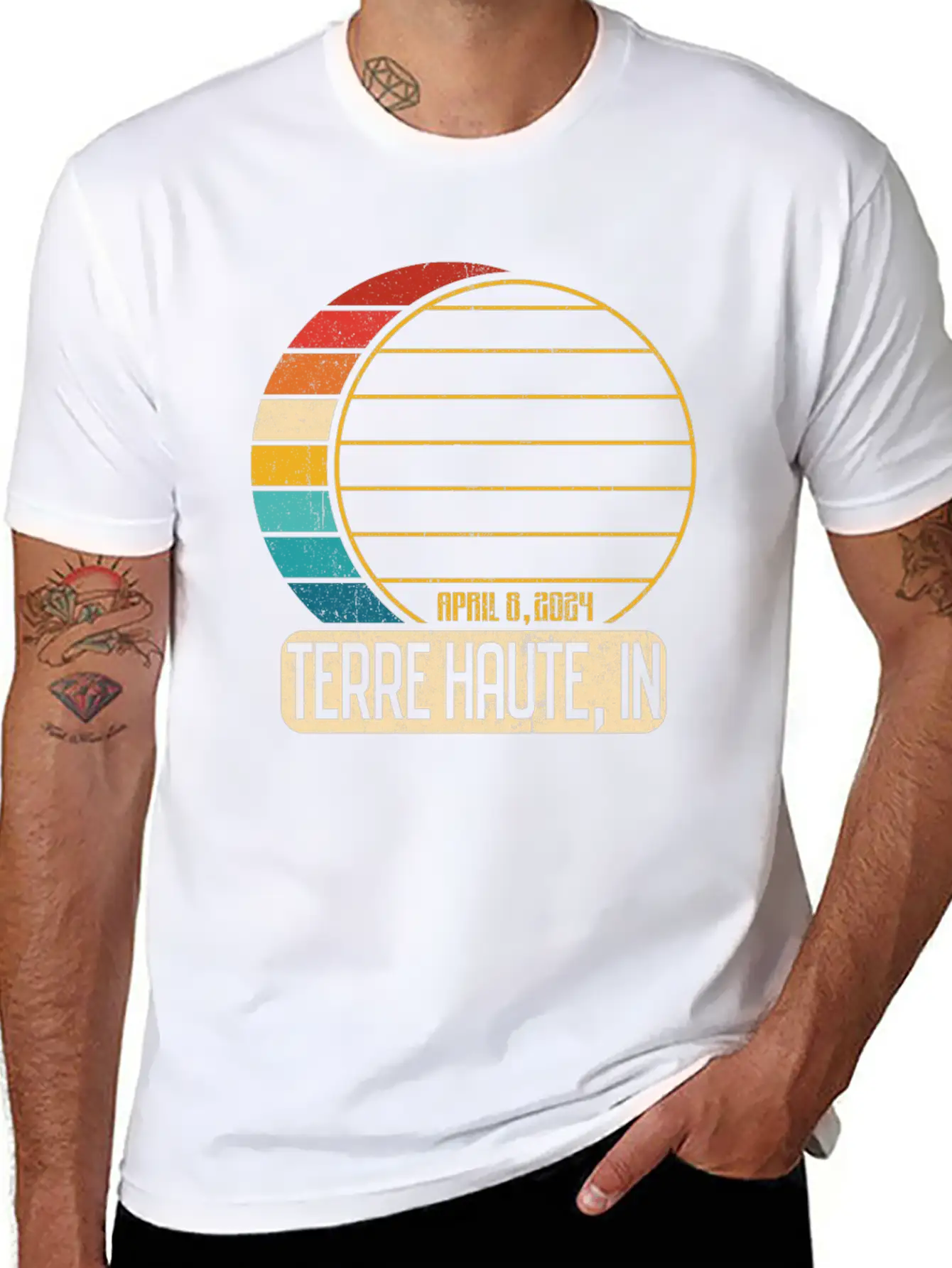 Total Solar Eclipse Indiana Terre Haute 4 28 2024T Unisex Casual T-Shirt – Clean Design For Daily Comfort
