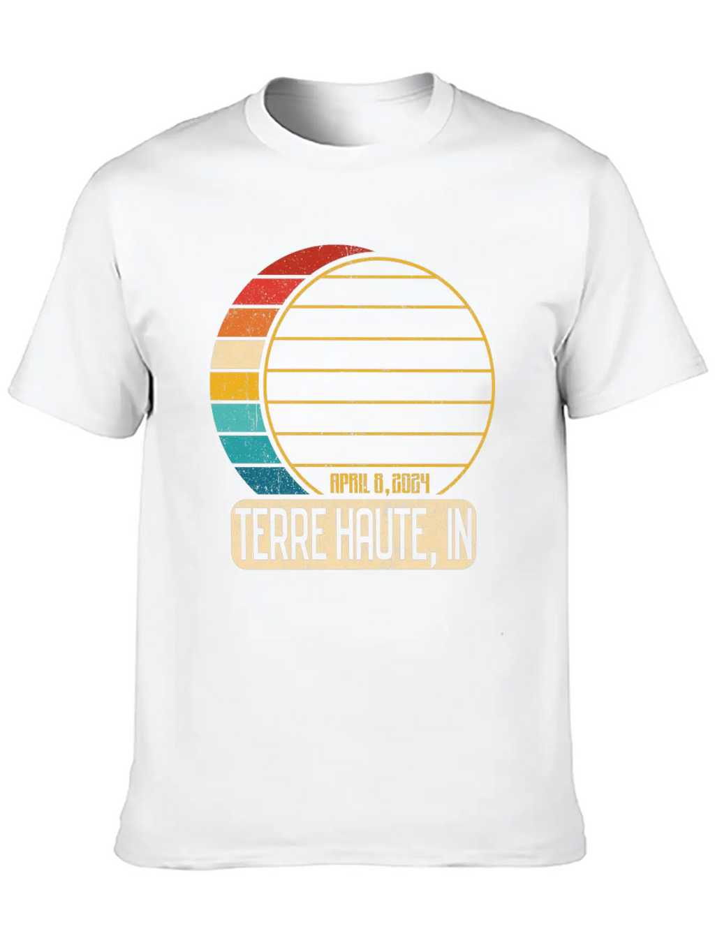 Total Solar Eclipse Indiana Terre Haute 4 28 2024T Unisex Casual T-Shirt – Clean Design For Daily Comfort