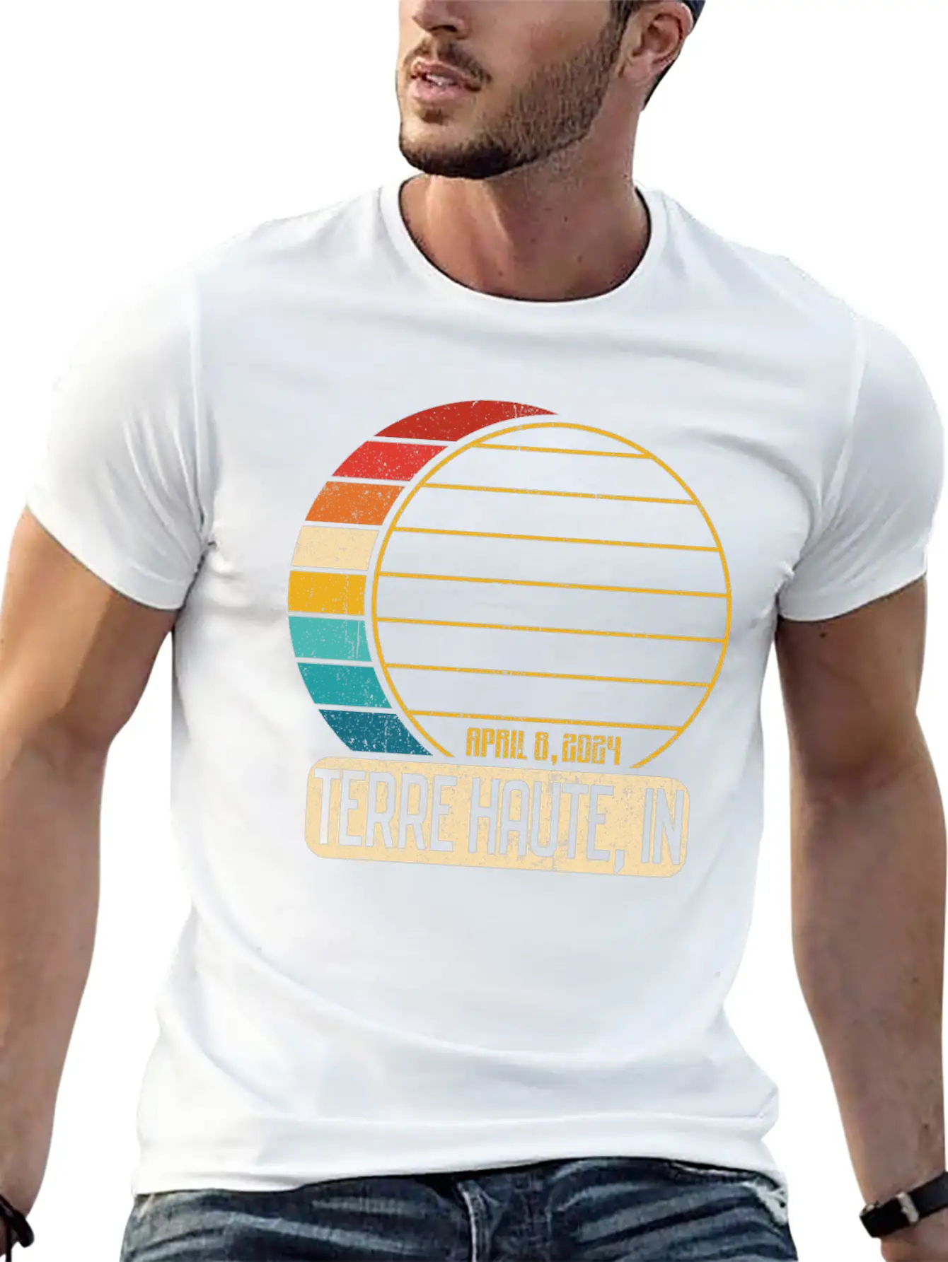 Total Solar Eclipse Indiana Terre Haute 4 28 2024T Unisex Casual T-Shirt – Clean Design For Daily Comfort