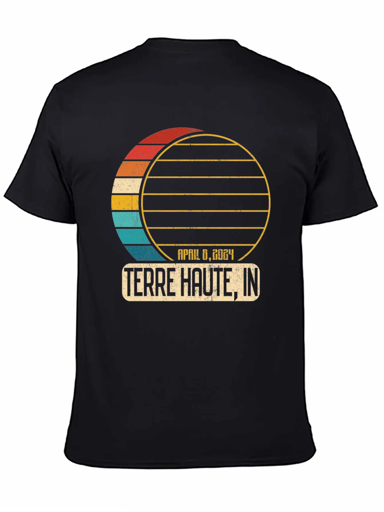 Total Solar Eclipse Indiana Terre Haute 4 28 2024T Unisex Casual T-Shirt – Clean Design For Daily Comfort