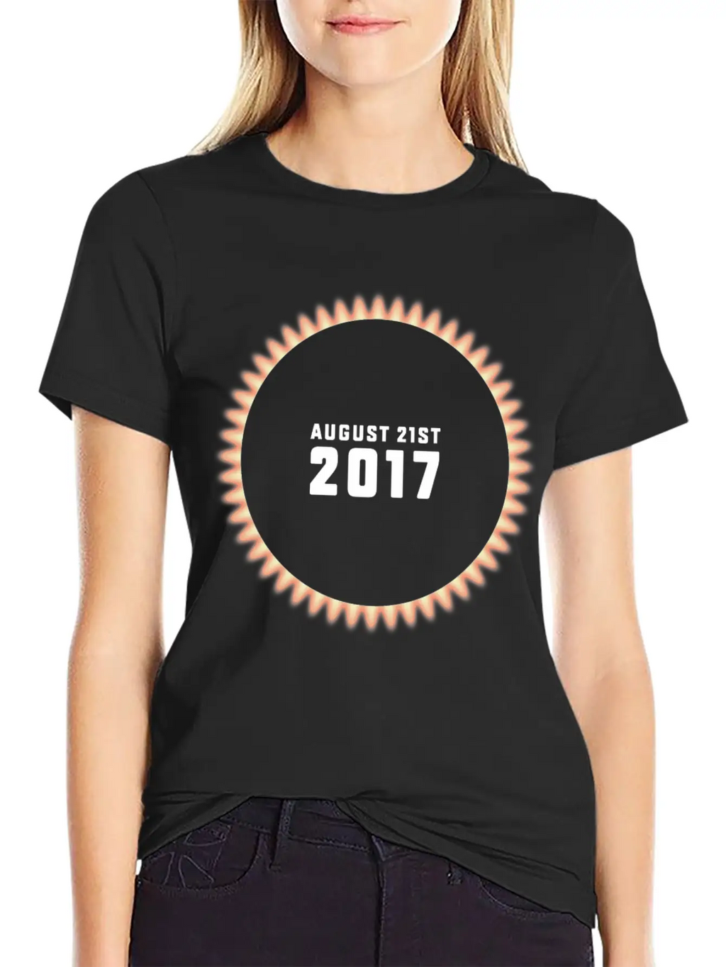 Total Solar Eclipse On 08/21/2017 USA Unisex Casual T-Shirt – Clean Design For Daily Comfort