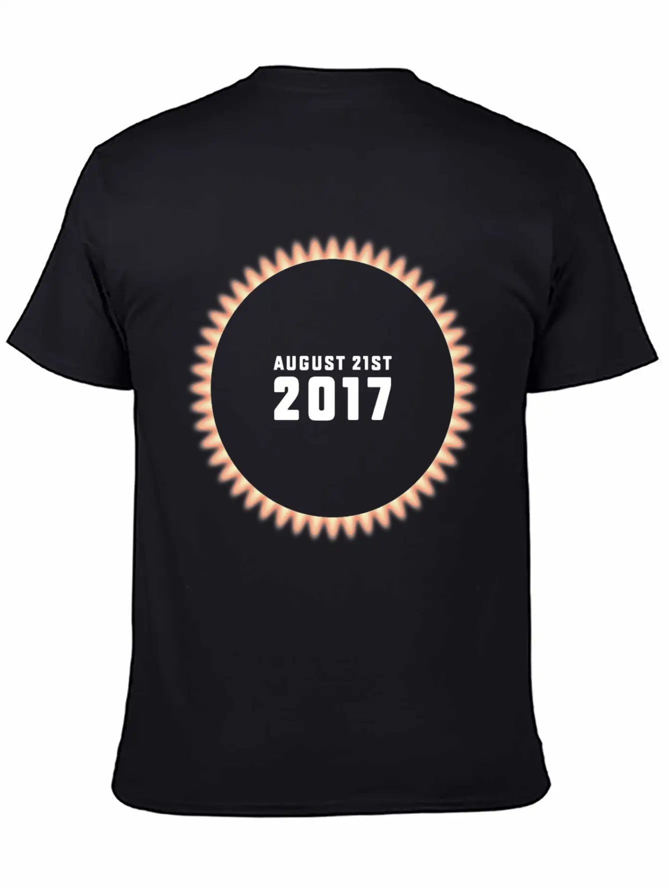 Total Solar Eclipse On 08/21/2017 USA Unisex Casual T-Shirt – Clean Design For Daily Comfort