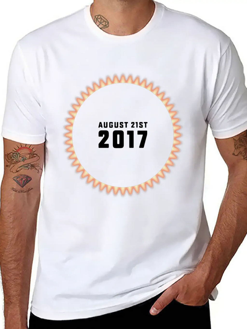 Total Solar Eclipse On 08/21/2017 USA Unisex Casual T-Shirt – Clean Design For Daily Comfort