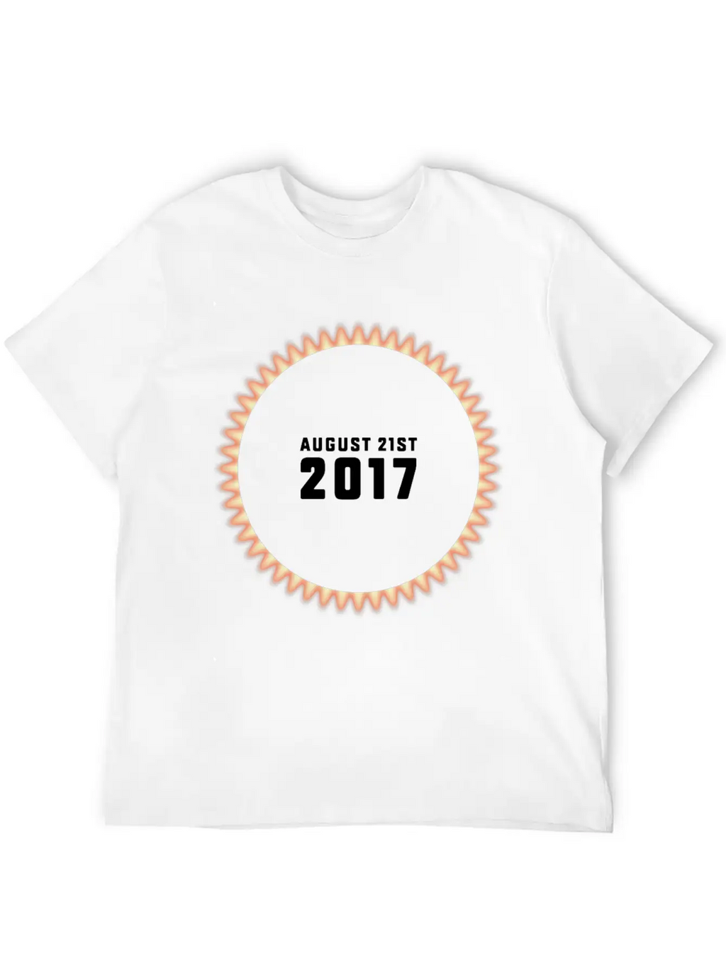Total Solar Eclipse On 08/21/2017 USA Unisex Casual T-Shirt – Clean Design For Daily Comfort