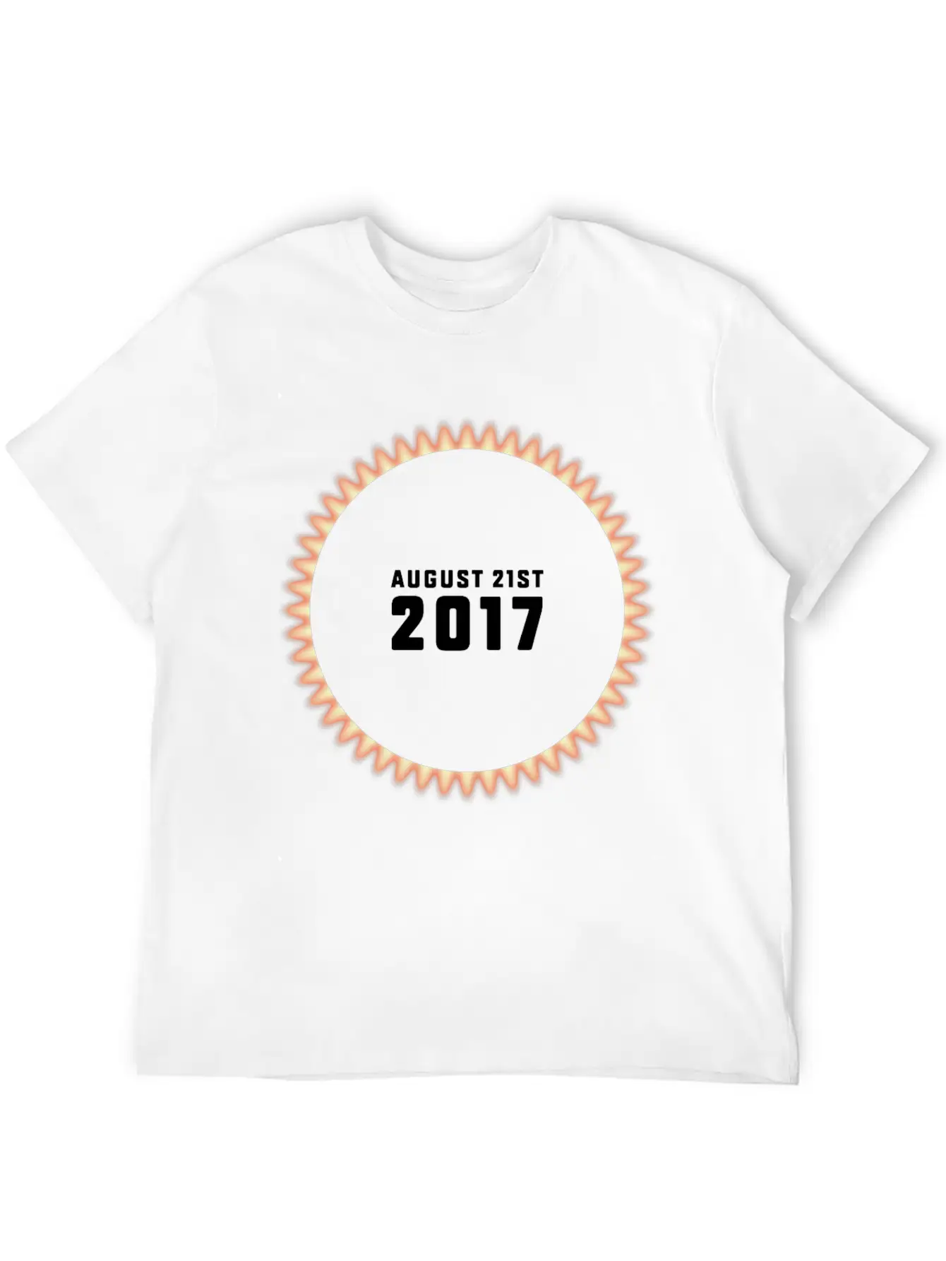 Total Solar Eclipse On 08/21/2017 USA Unisex Casual T-Shirt – Clean Design For Daily Comfort