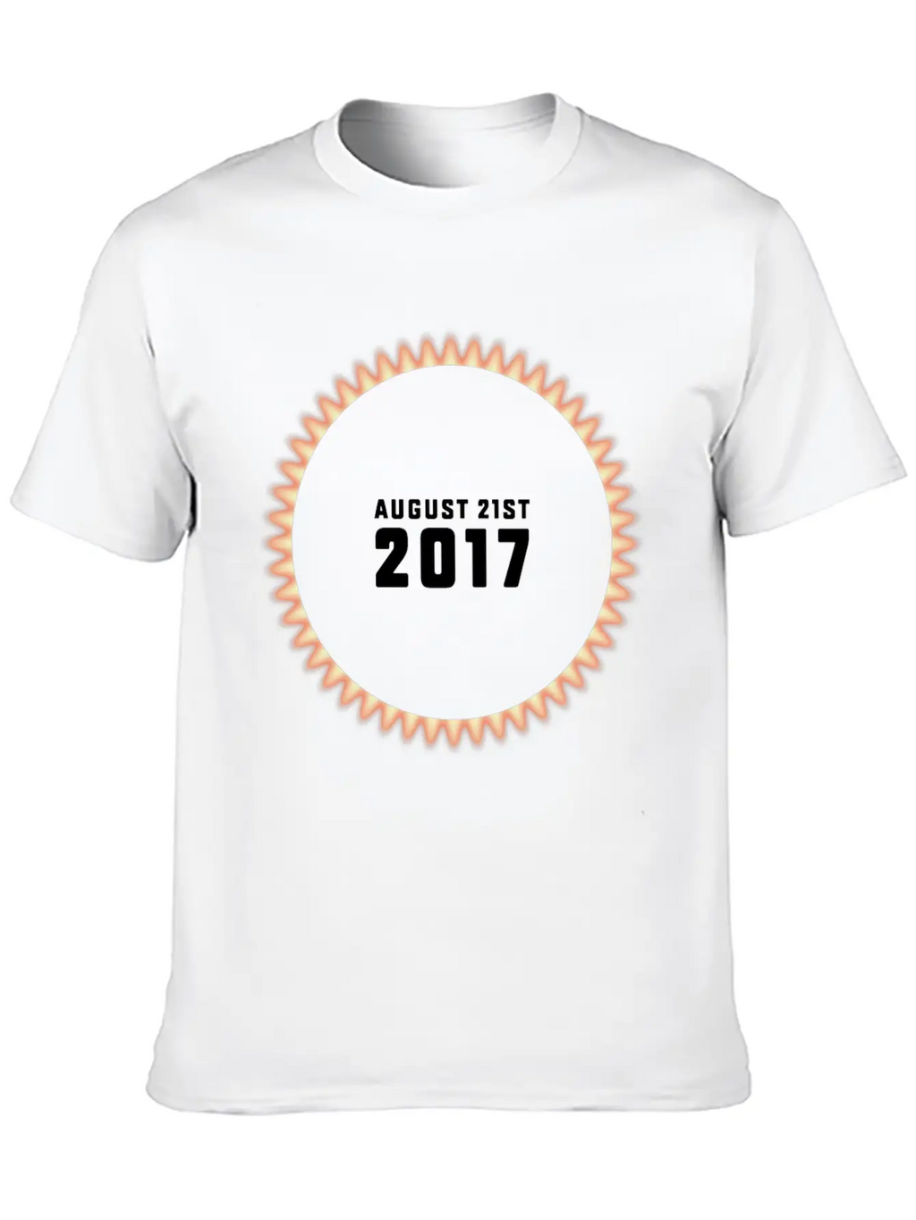 Total Solar Eclipse On 08/21/2017 USA Unisex Casual T-Shirt – Clean Design For Daily Comfort