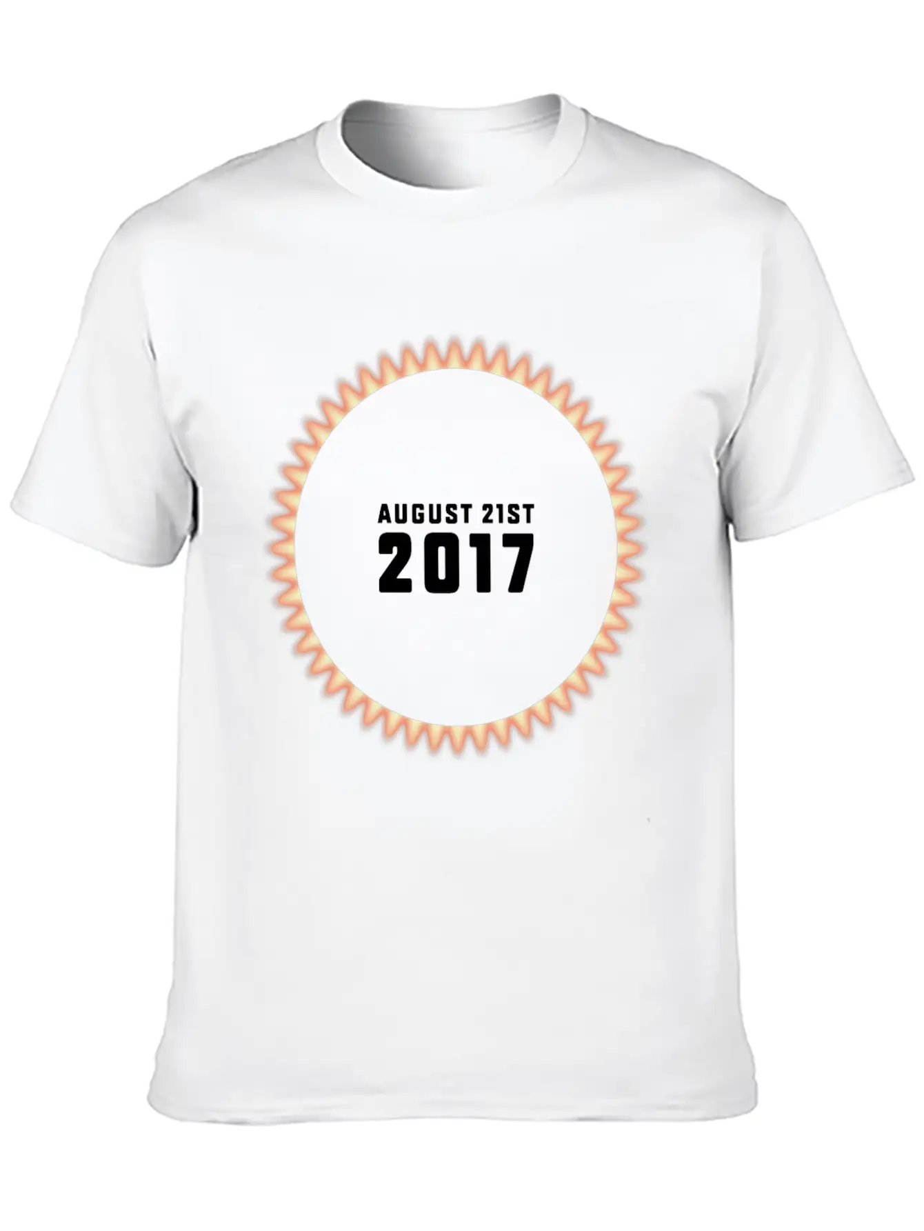 Total Solar Eclipse On 08/21/2017 USA Unisex Casual T-Shirt – Clean Design For Daily Comfort