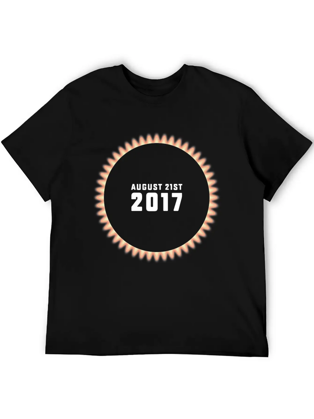 Total Solar Eclipse On 08/21/2017 USA Unisex Casual T-Shirt – Clean Design For Daily Comfort