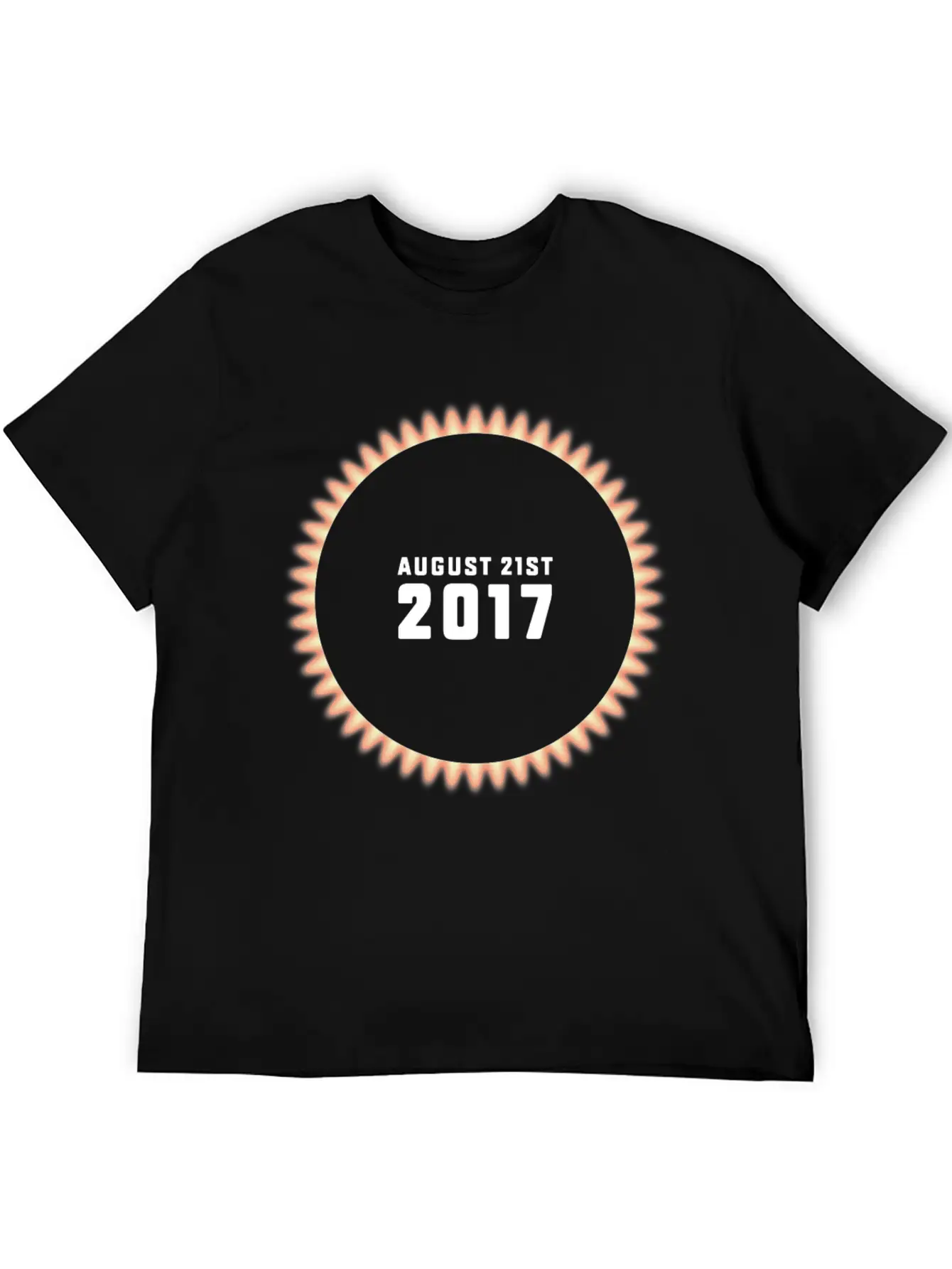Total Solar Eclipse On 08/21/2017 USA Unisex Casual T-Shirt – Clean Design For Daily Comfort