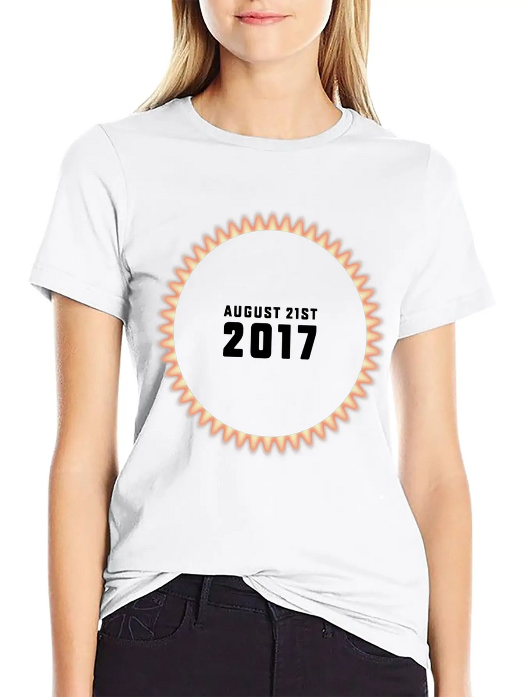 Total Solar Eclipse On 08/21/2017 USA Unisex Casual T-Shirt – Clean Design For Daily Comfort