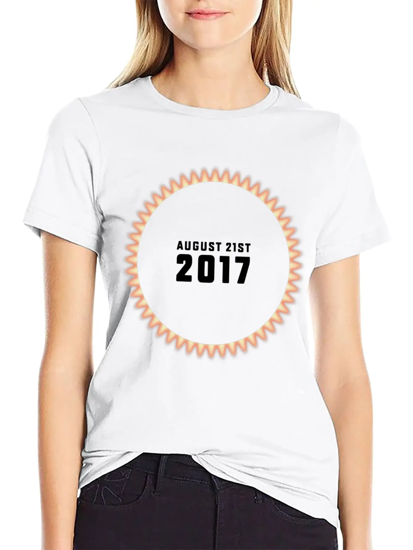 Total Solar Eclipse On 08/21/2017 USA Unisex Casual T-Shirt – Clean Design For Daily Comfort