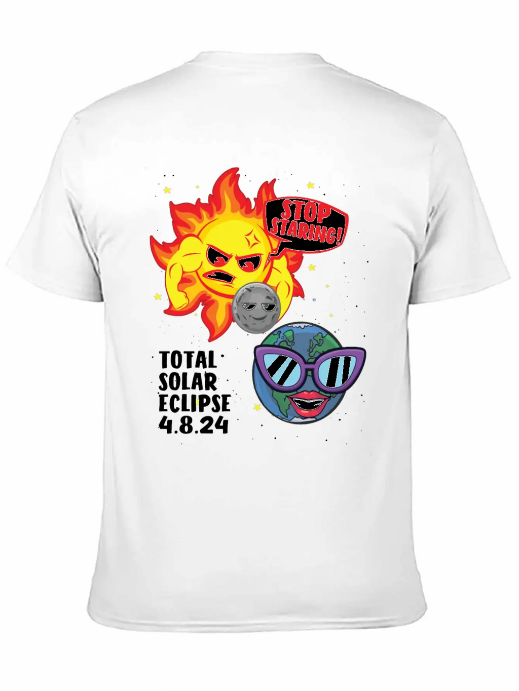 Total Solar Eclipse Stop Staring 4.08.24 Eclipse Unisex Casual T-Shirt – Clean Design For Daily Comfort