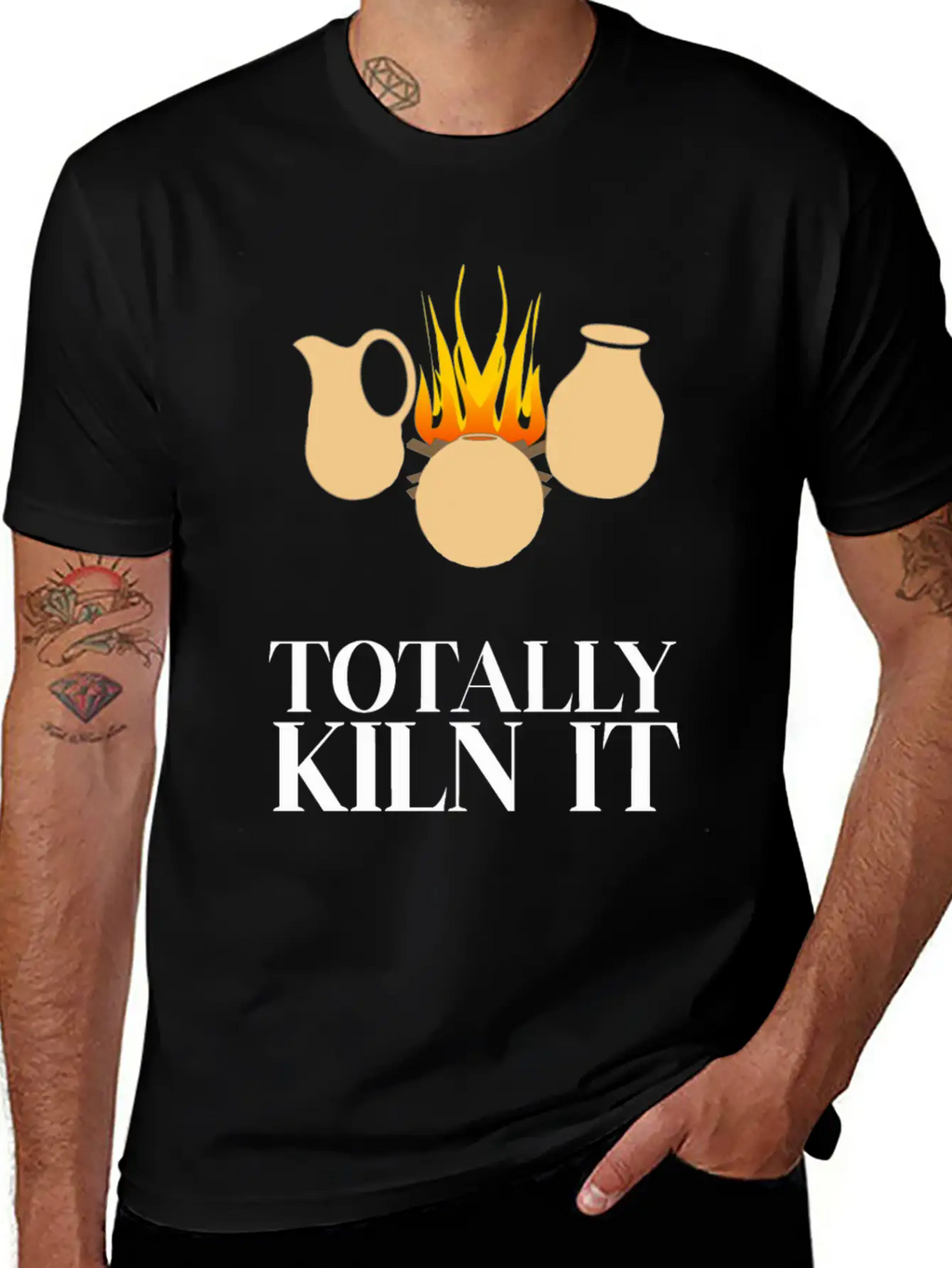 Totally Kiln It Funny Pottery Ceramicist Handmade Unisex Casual T-Shirt – Clean Design For Daily Comfort
