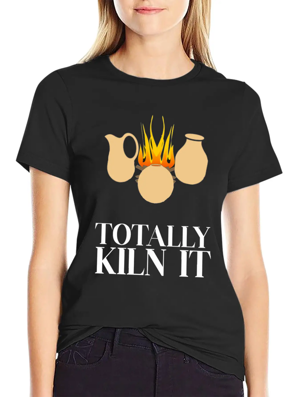 Totally Kiln It Funny Pottery Ceramicist Handmade Unisex Casual T-Shirt – Clean Design For Daily Comfort
