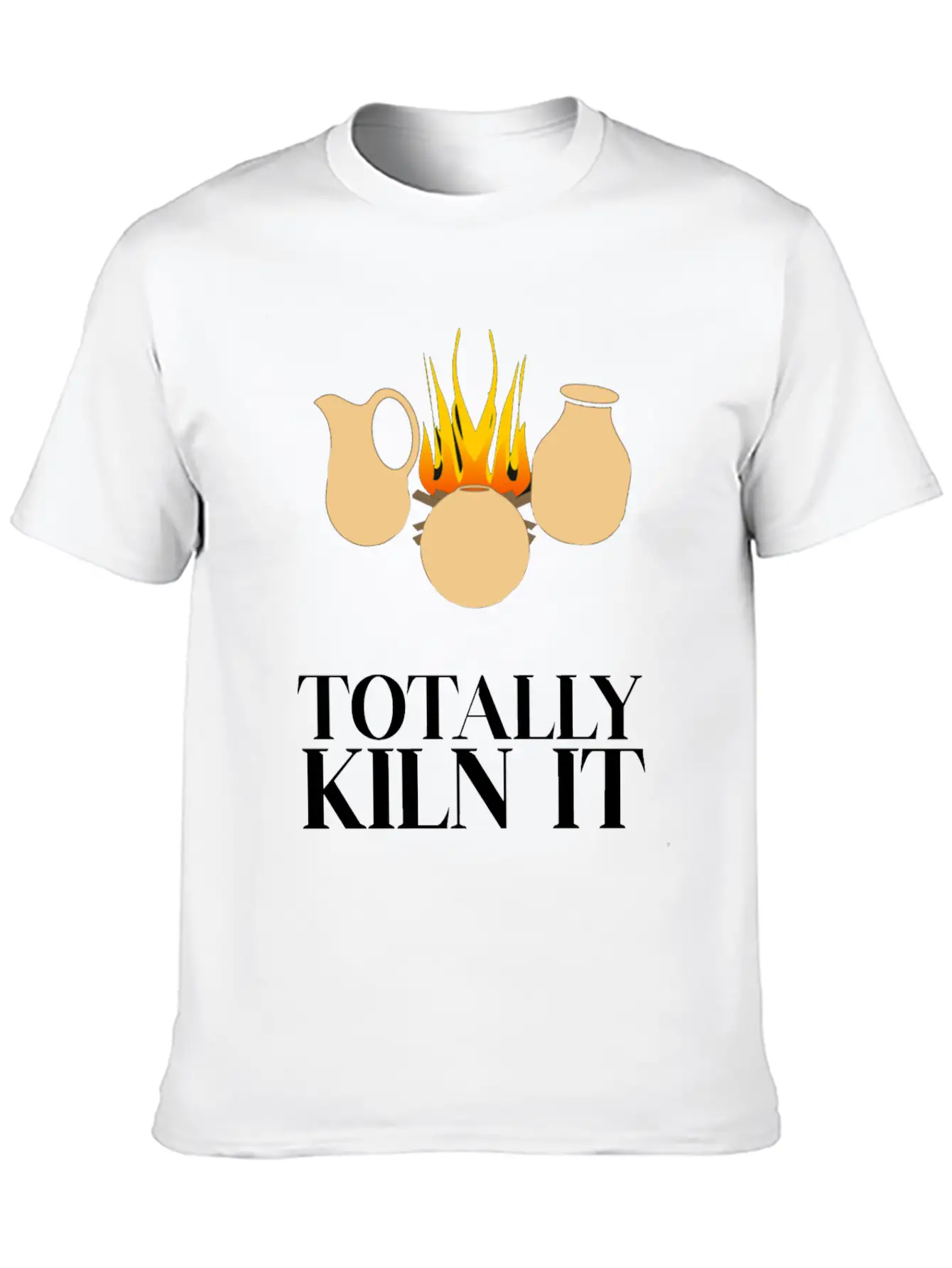 Totally Kiln It Funny Pottery Ceramicist Handmade Unisex Casual T-Shirt – Clean Design For Daily Comfort