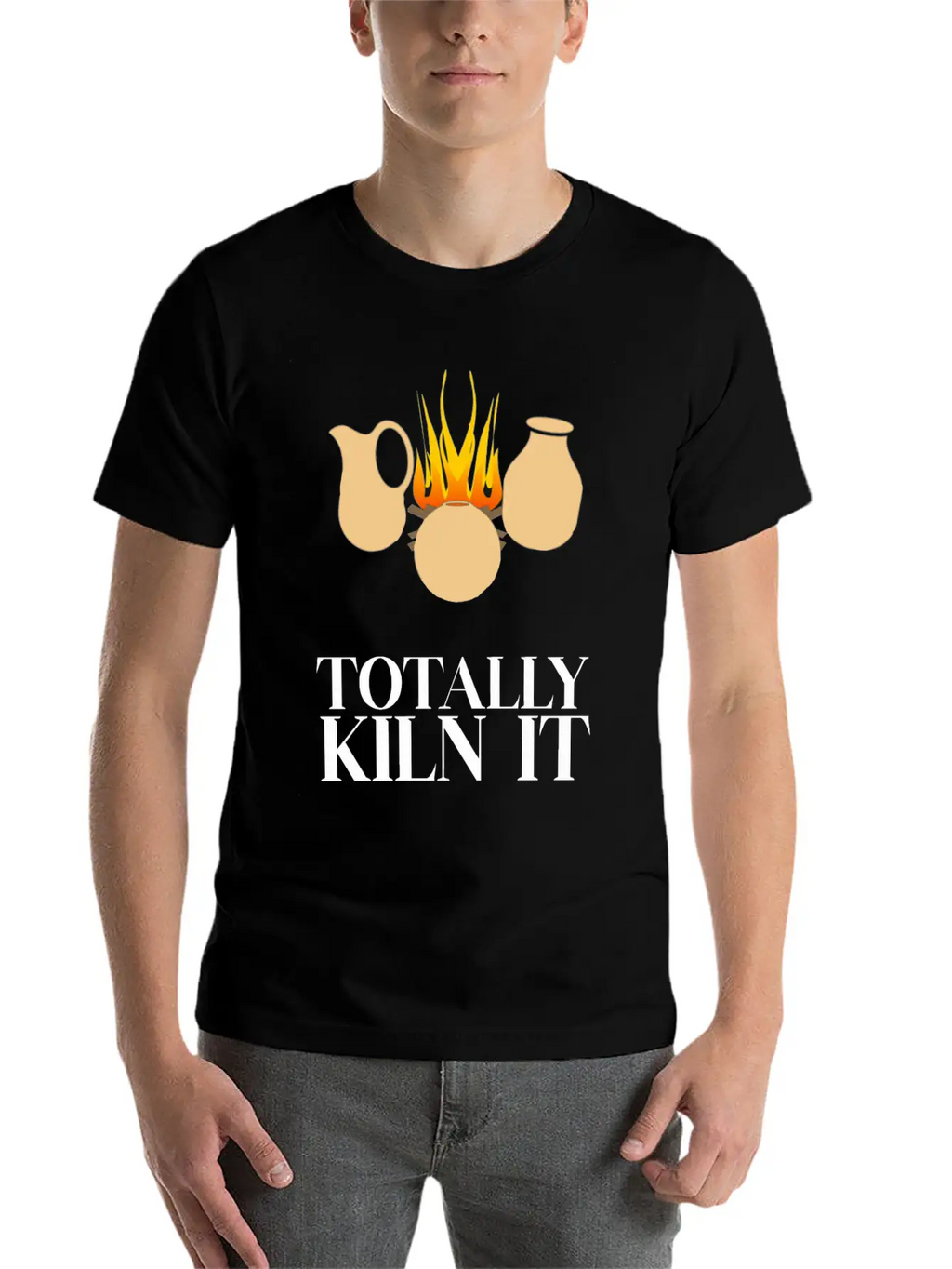 Totally Kiln It Funny Pottery Ceramicist Handmade Unisex Casual T-Shirt – Clean Design For Daily Comfort