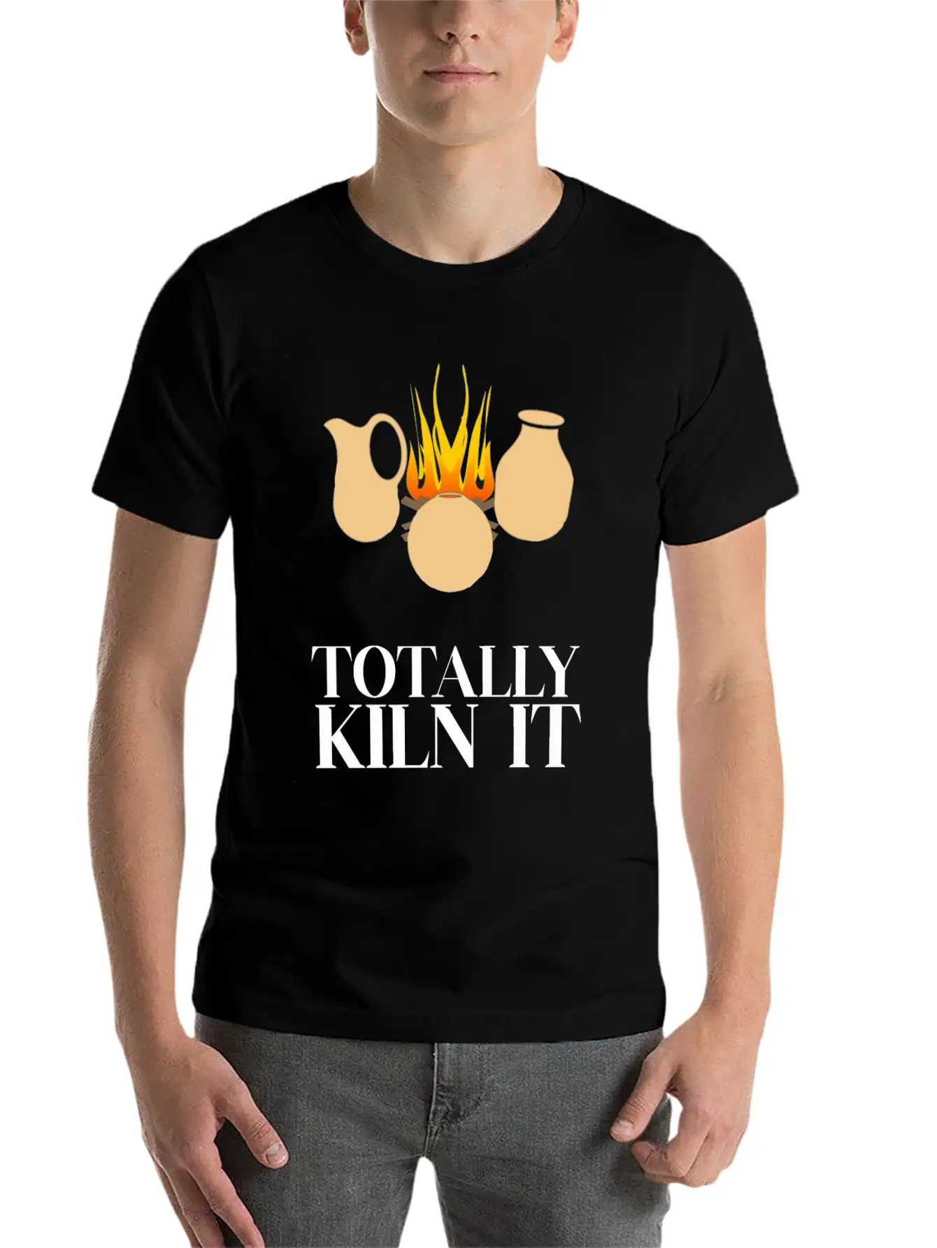 Totally Kiln It Funny Pottery Ceramicist Handmade Unisex Casual T-Shirt – Clean Design For Daily Comfort