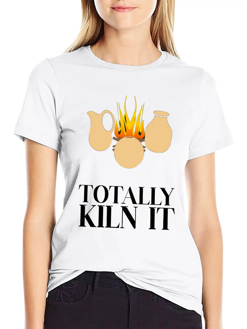 Totally Kiln It Funny Pottery Ceramicist Handmade Unisex Casual T-Shirt – Clean Design For Daily Comfort