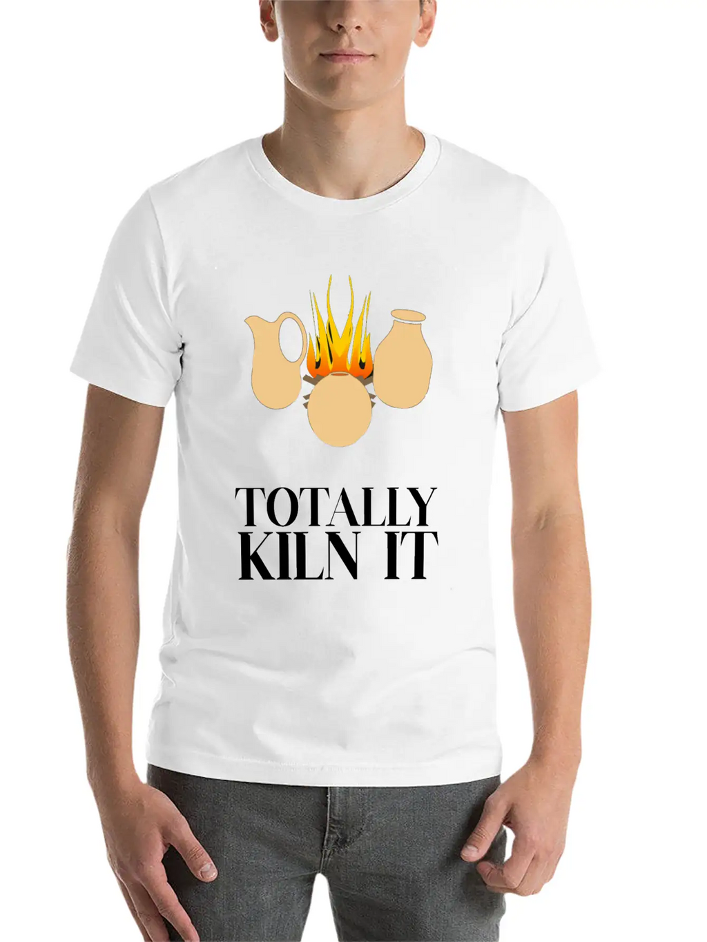 Totally Kiln It Funny Pottery Ceramicist Handmade Unisex Casual T-Shirt – Clean Design For Daily Comfort