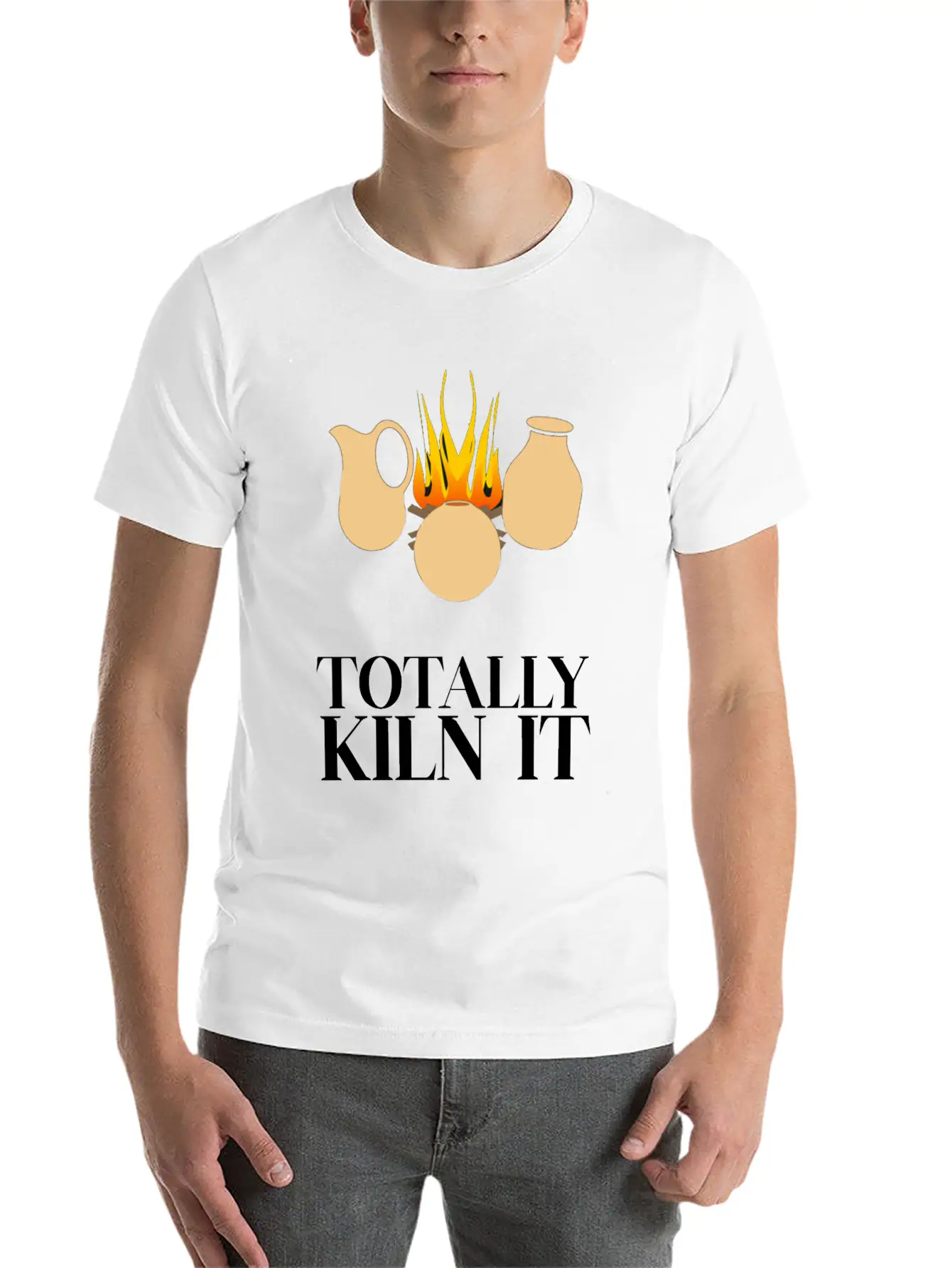 Totally Kiln It Funny Pottery Ceramicist Handmade Unisex Casual T-Shirt – Clean Design For Daily Comfort