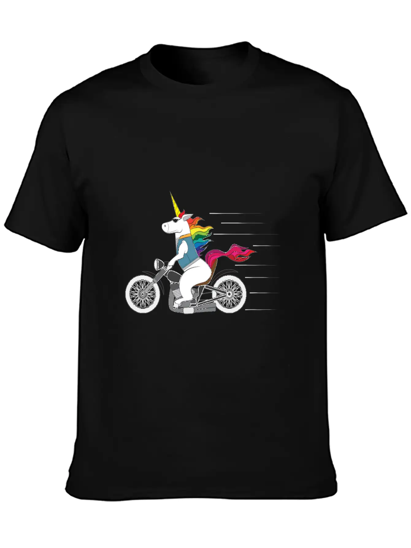 Tough Unicorn Biker Motorcycle Trending Gift Casual Graphic T-Shirt – Simple And Comfortable Daily Wear