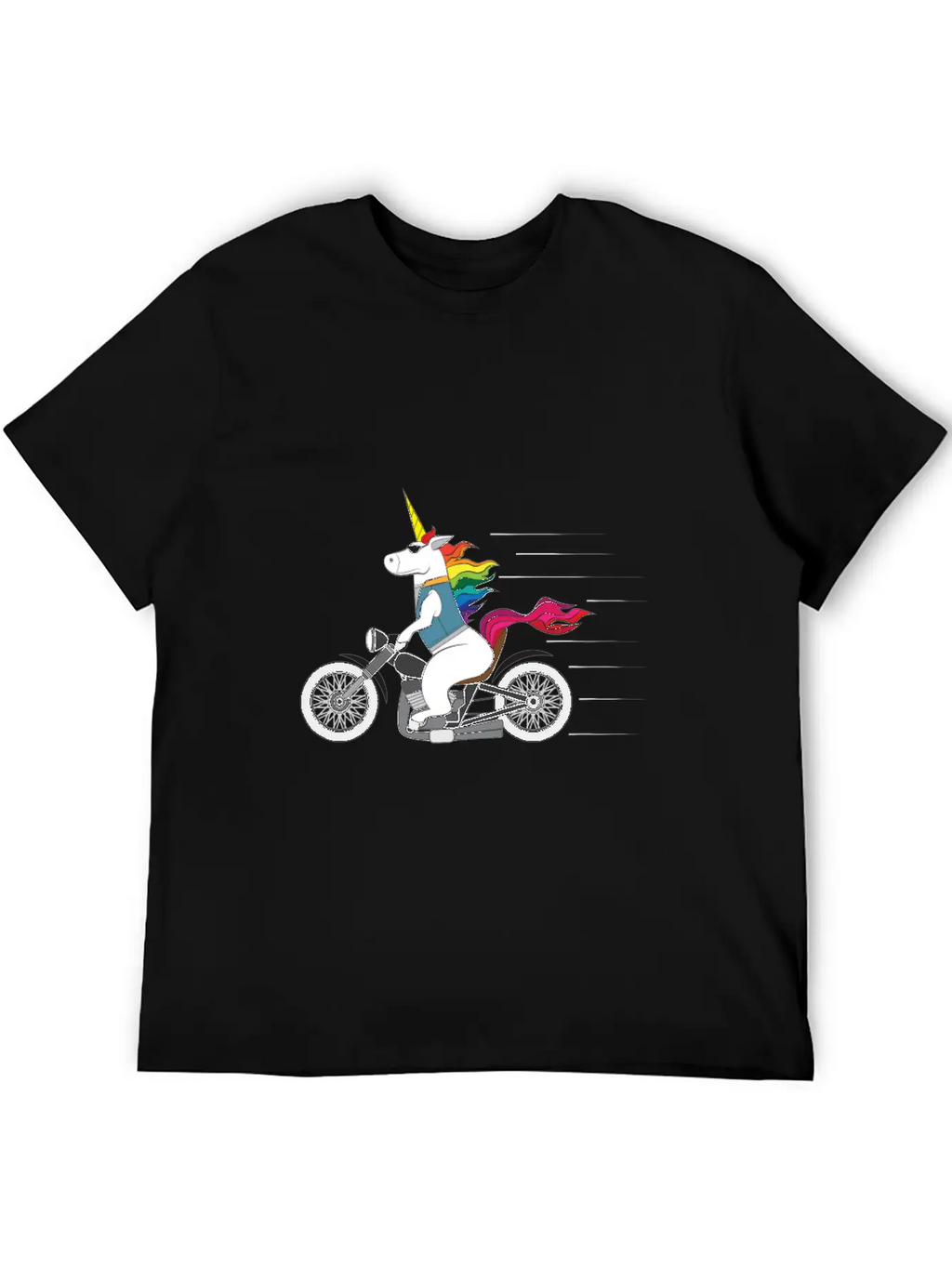 Tough Unicorn Biker Motorcycle Trending Gift Casual Graphic T-Shirt – Simple And Comfortable Daily Wear