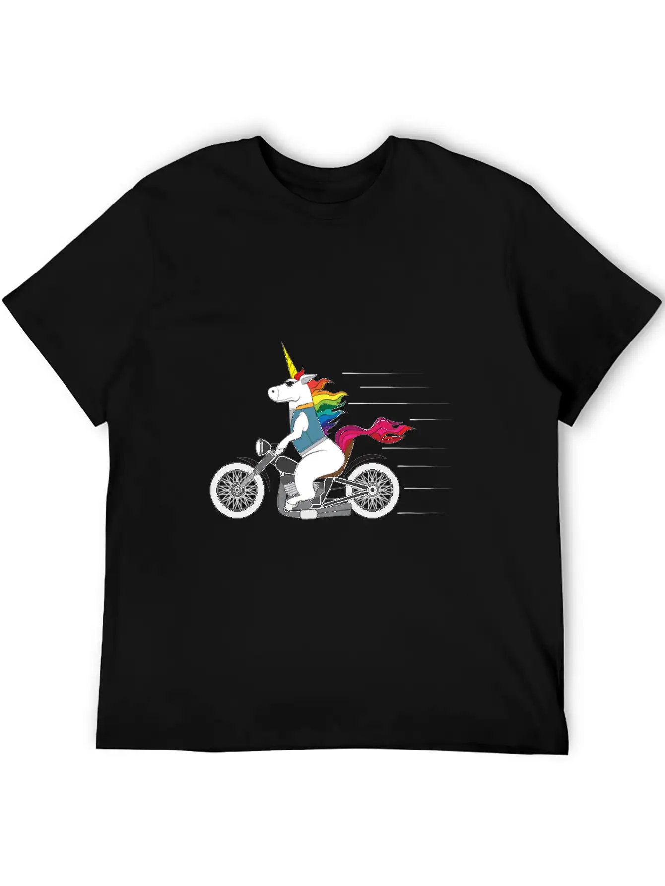 Tough Unicorn Biker Motorcycle Trending Gift Casual Graphic T-Shirt – Simple And Comfortable Daily Wear