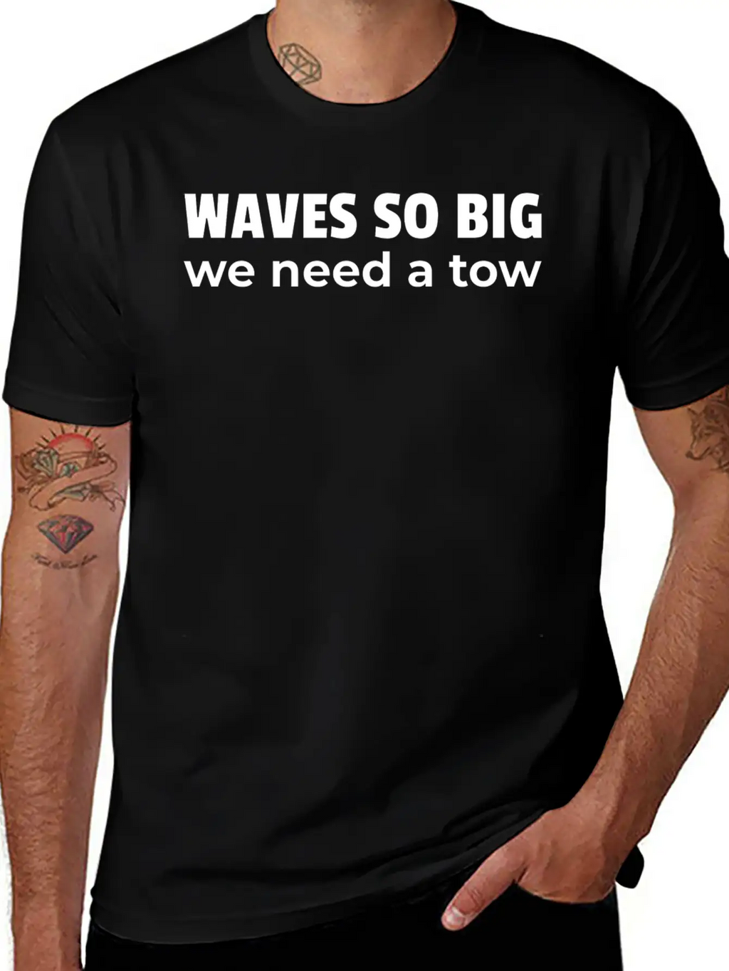 Tow In Surfing | Tow In Surf | Tow In Foiling Casual Graphic T-Shirt – Simple And Comfortable Daily Wear