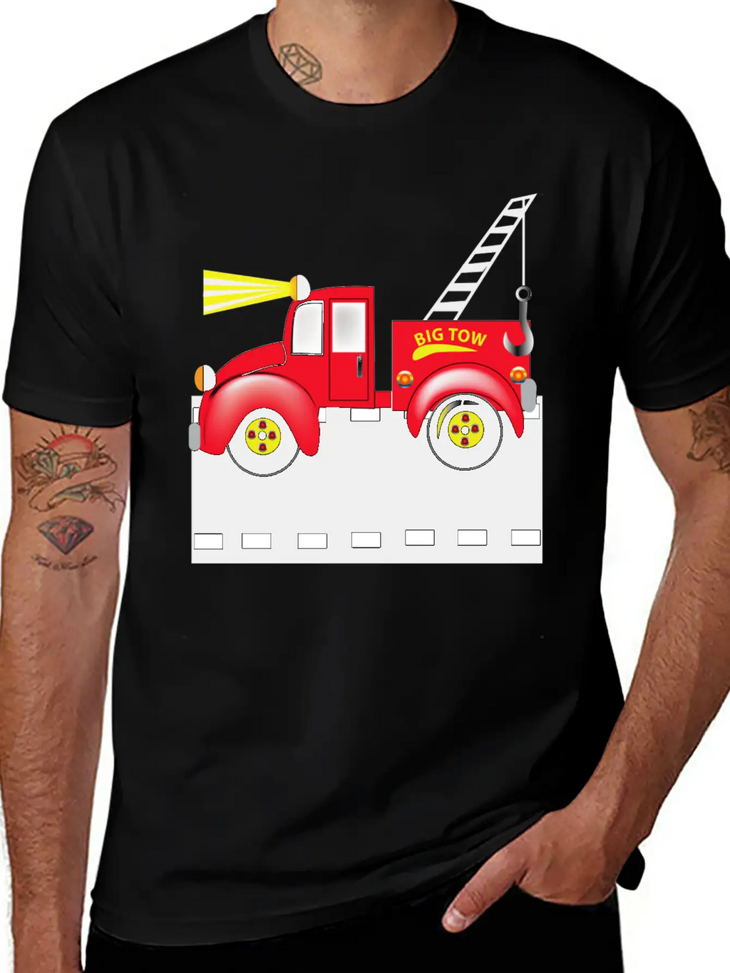 Tow Truck Breathable Soft Cotton T-Shirt – Timeless Casual Look