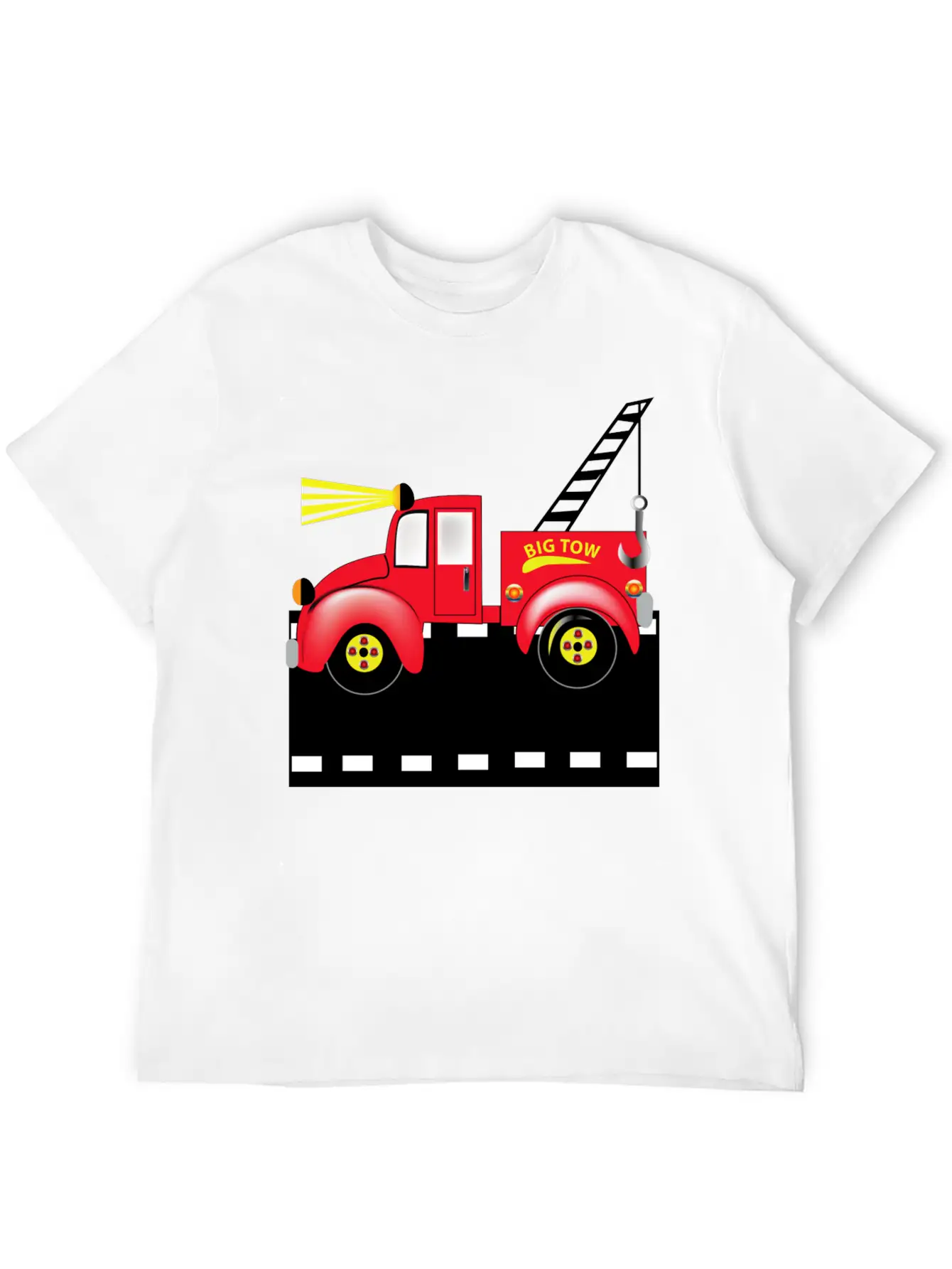 Tow Truck Breathable Soft Cotton T-Shirt – Timeless Casual Look
