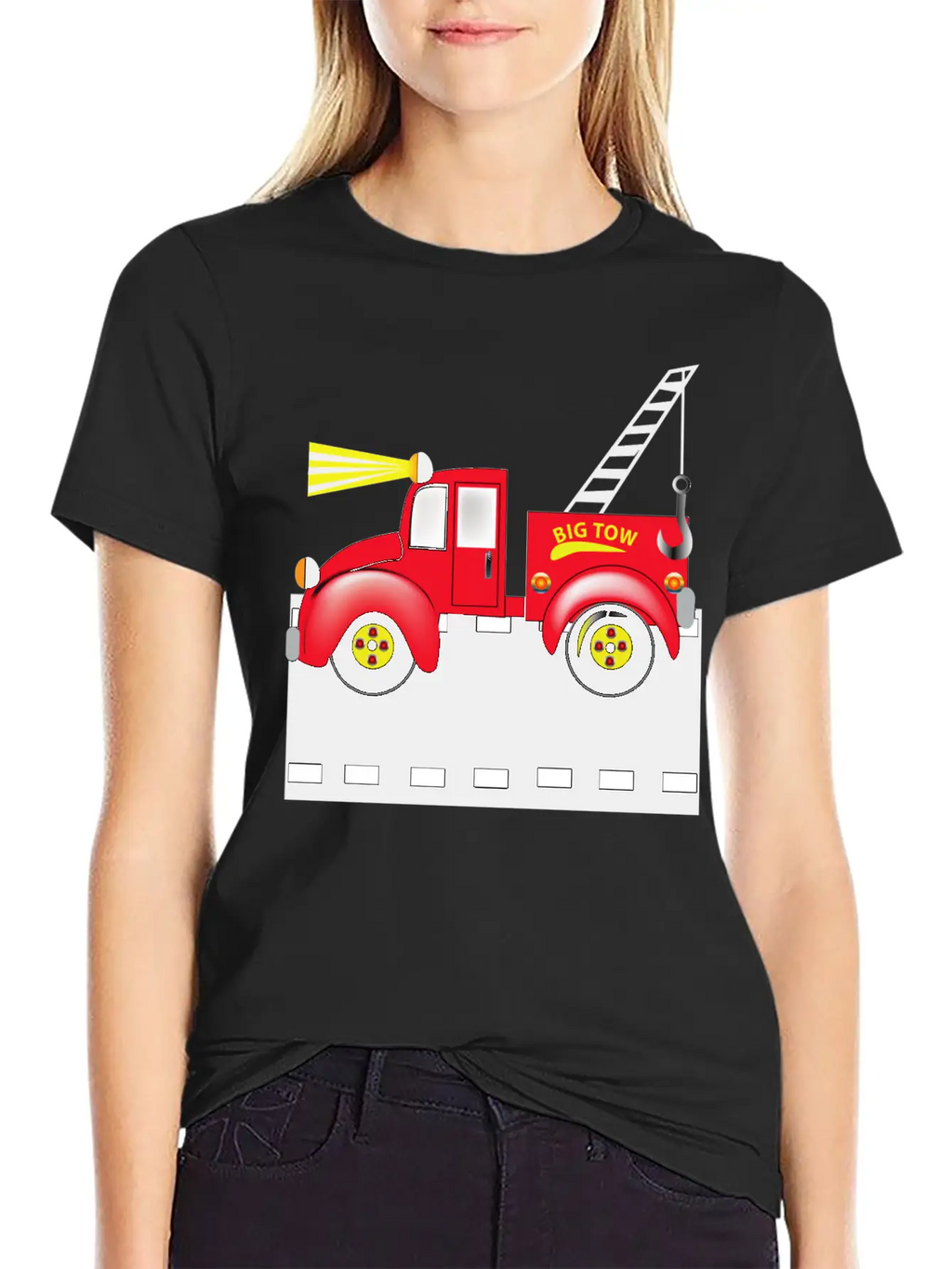 Tow Truck Breathable Soft Cotton T-Shirt – Timeless Casual Look