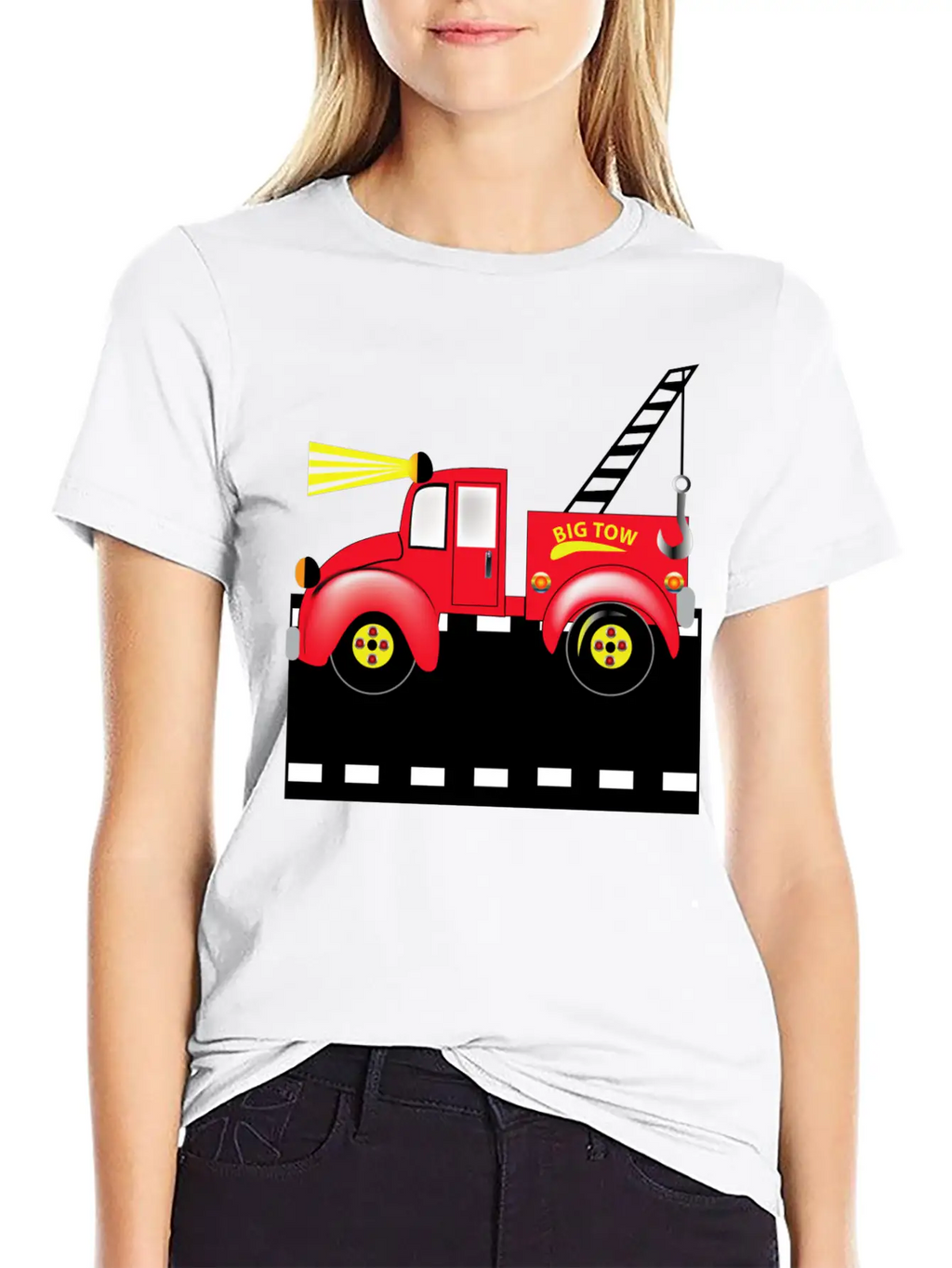 Tow Truck Breathable Soft Cotton T-Shirt – Timeless Casual Look