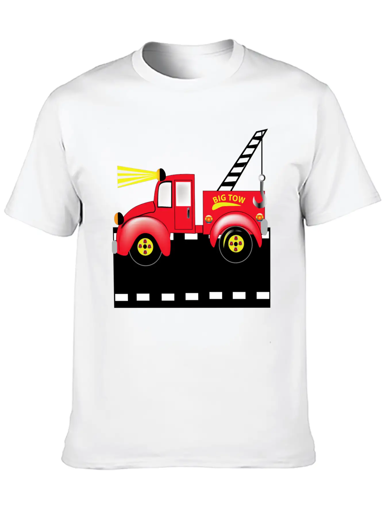 Tow Truck Breathable Soft Cotton T-Shirt – Timeless Casual Look
