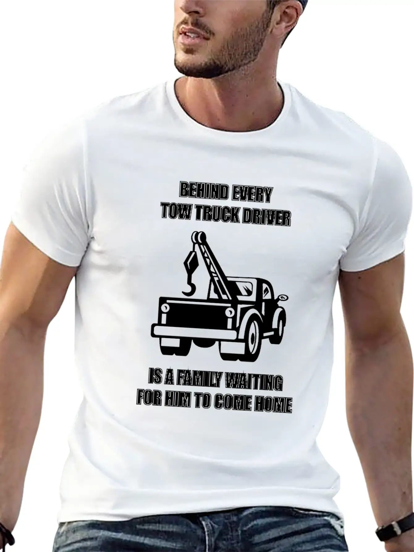 Tow Truck Driver Love Family Legal Hooker Tow Unisex Casual T-Shirt – Clean Design For Daily Comfort