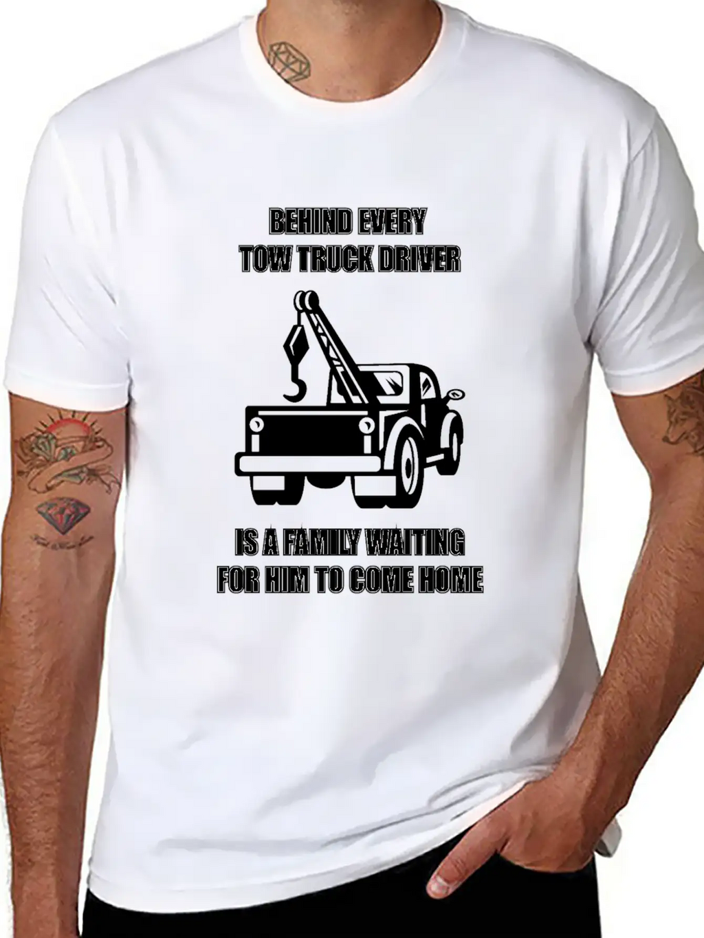 Tow Truck Driver Love Family Legal Hooker Tow Unisex Casual T-Shirt – Clean Design For Daily Comfort