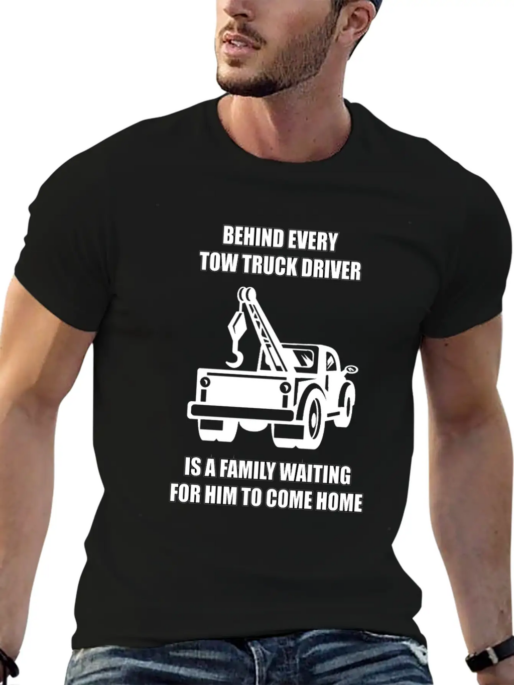 Tow Truck Driver Love Family Legal Hooker Tow Unisex Casual T-Shirt – Clean Design For Daily Comfort