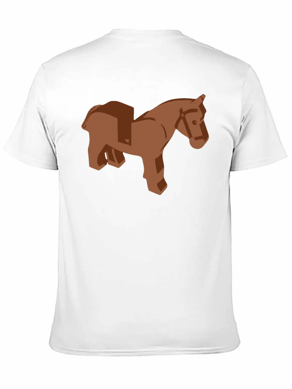 Toy Brick Horse Unisex Short Sleeve Soft Cotton T-Shirt – Casual Everyday Wear