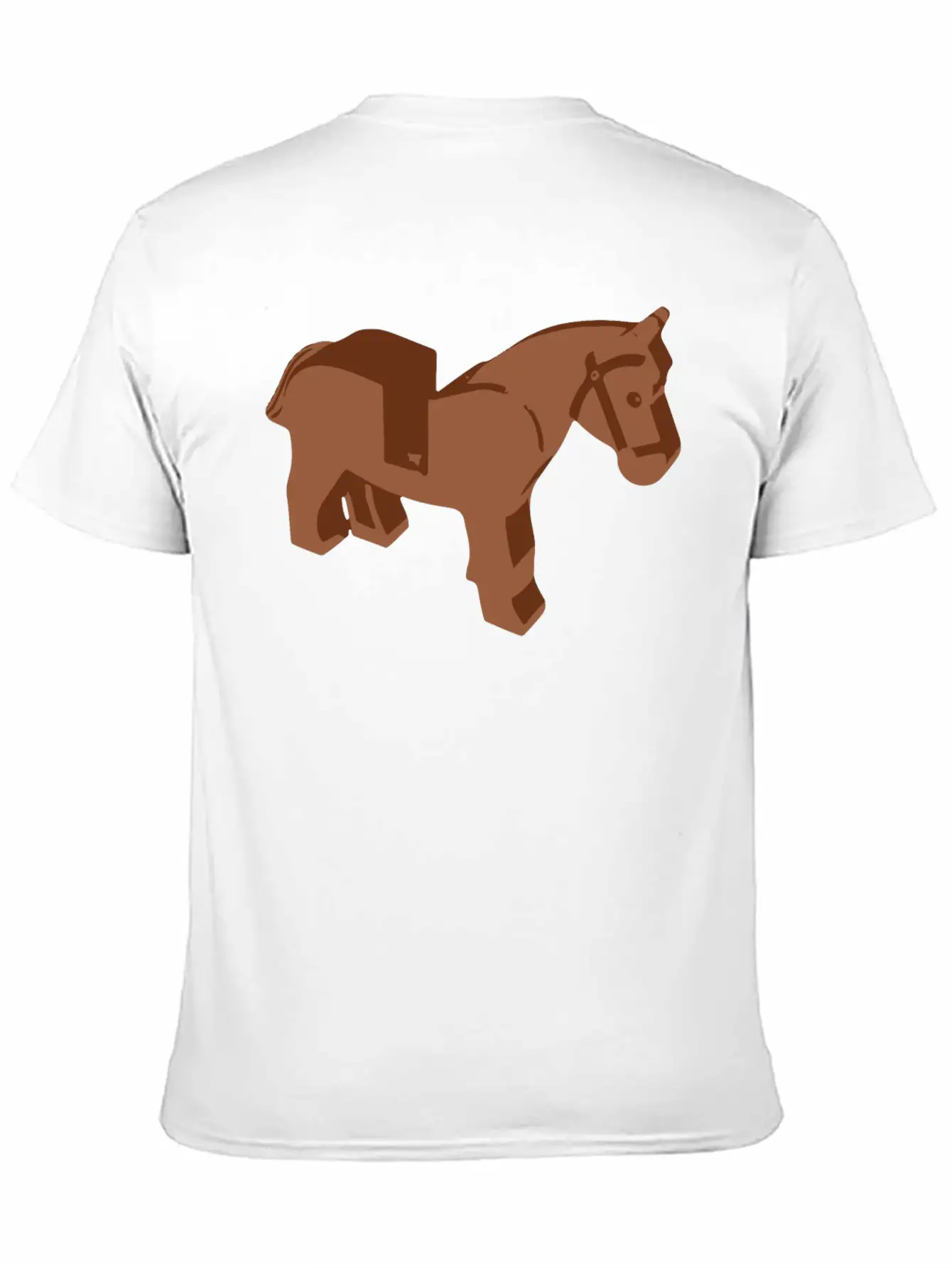 Toy Brick Horse Unisex Short Sleeve Soft Cotton T-Shirt – Casual Everyday Wear