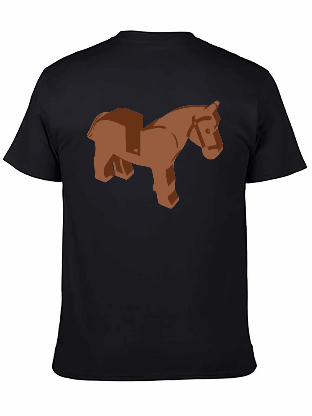 Toy Brick Horse Unisex Short Sleeve Soft Cotton T-Shirt – Casual Everyday Wear