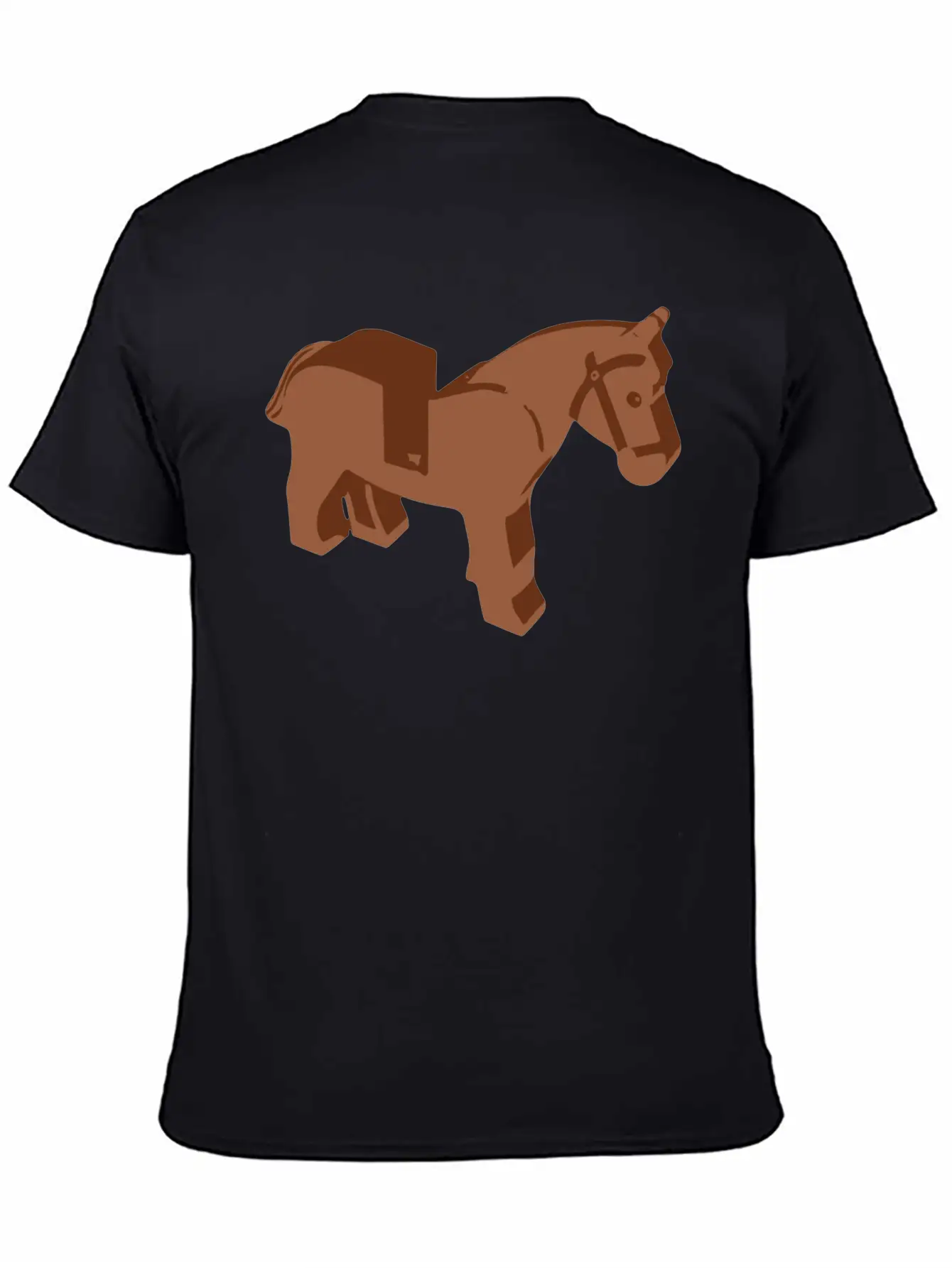 Toy Brick Horse Unisex Short Sleeve Soft Cotton T-Shirt – Casual Everyday Wear